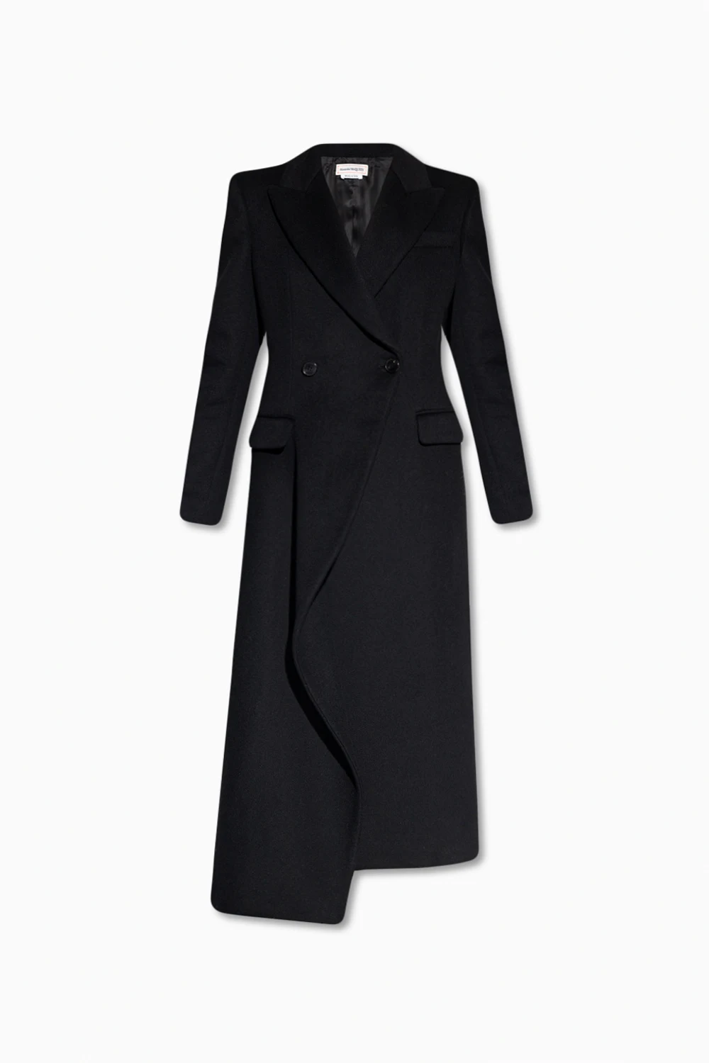 Wool double-breasted coat
