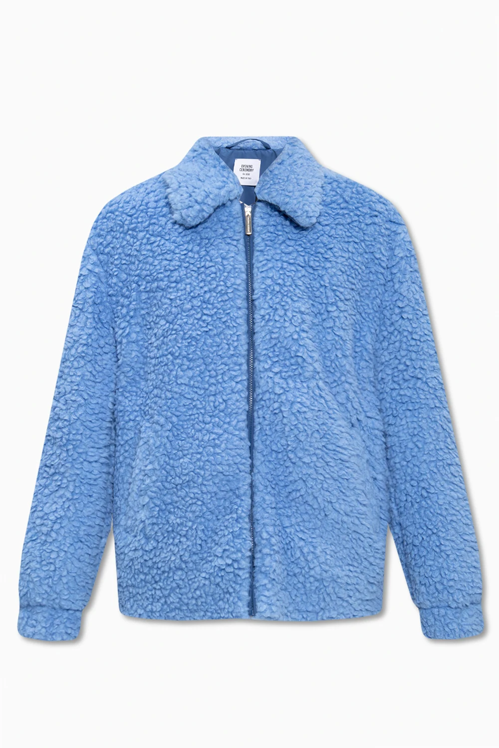 Fleece jacket with logo