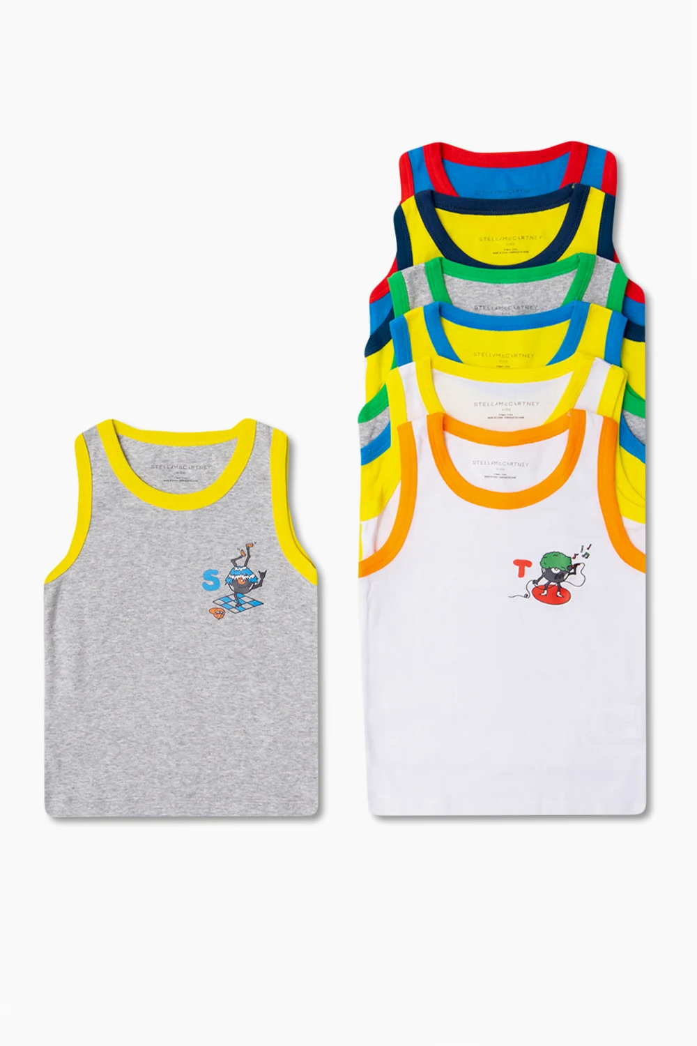 Siedmiopak t-shirtów bez rękawów