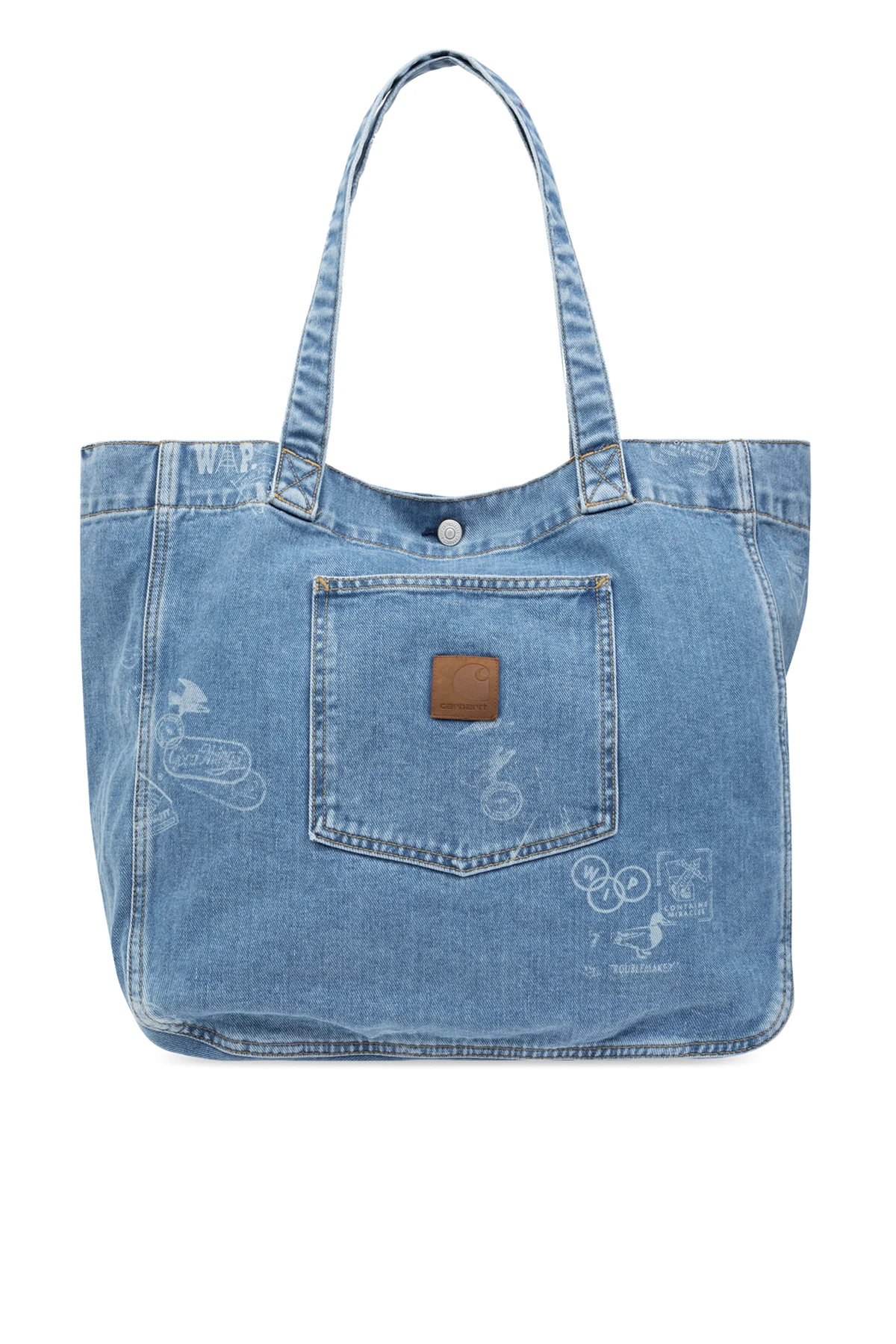 Jeanasowa torba typu `shopper`