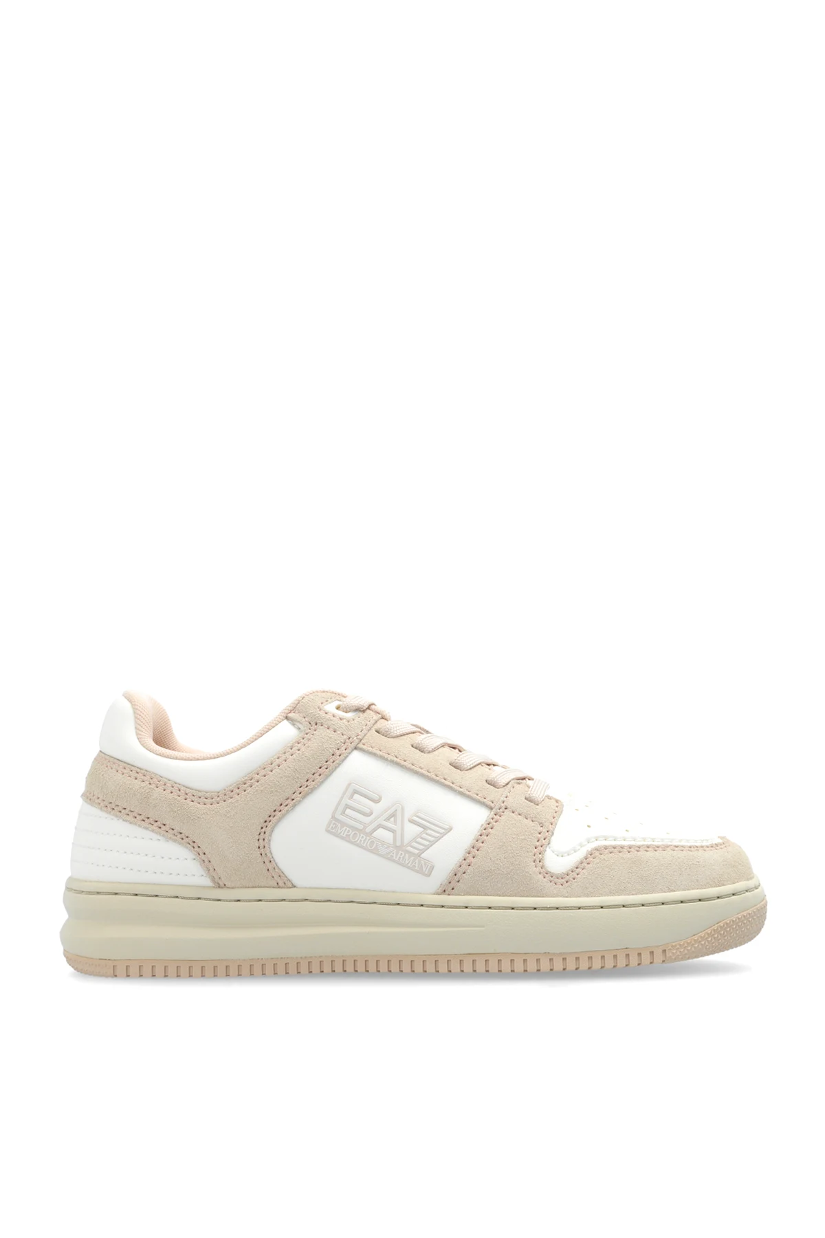 cream Sneakers with logo