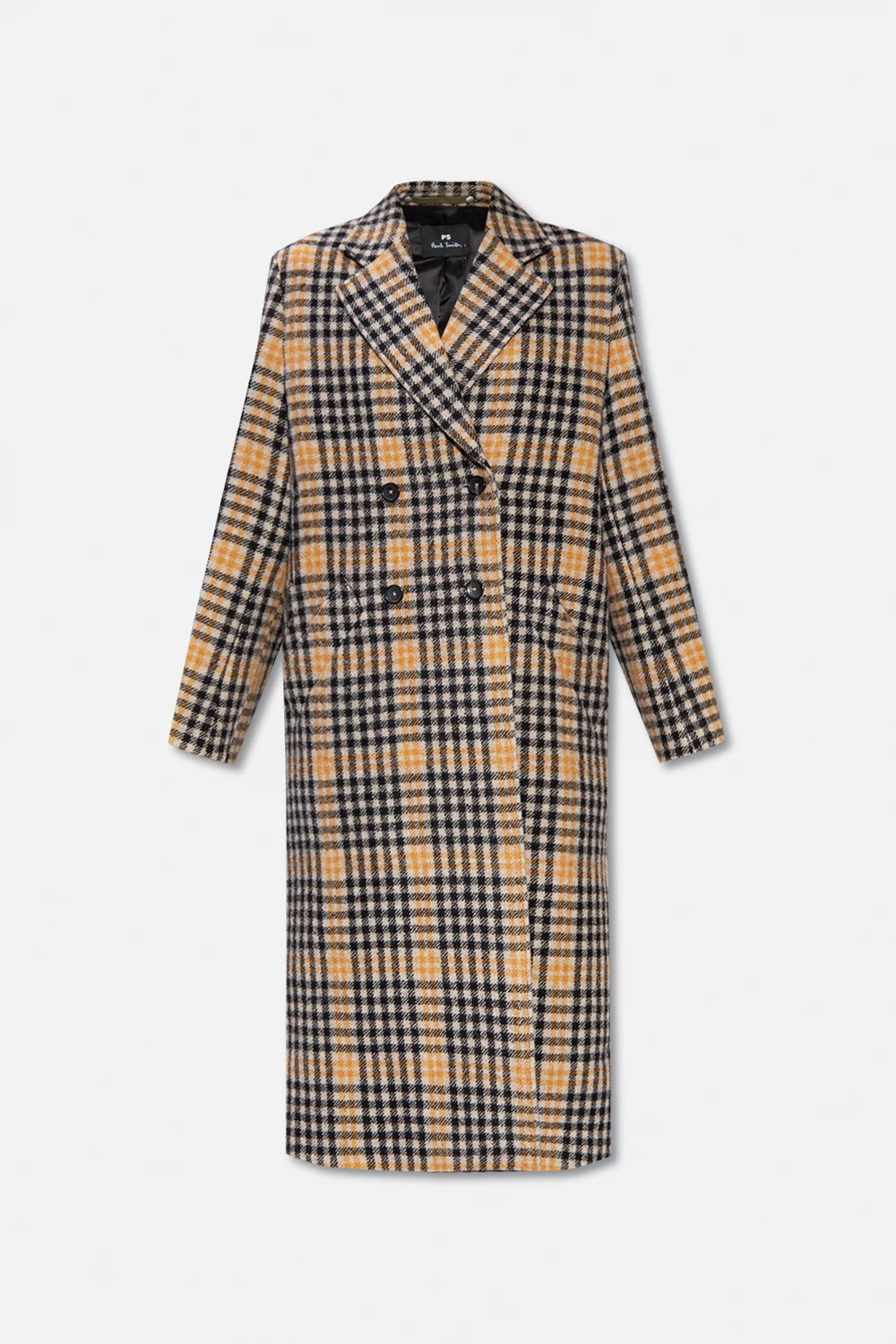 Checked coat