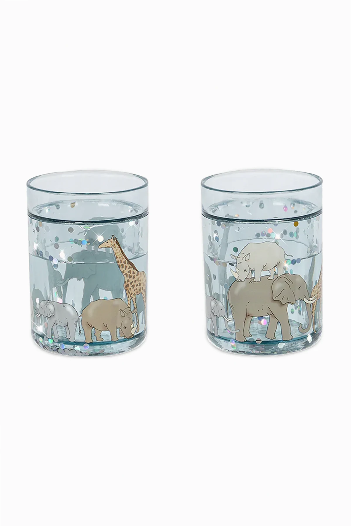 Two-pack of glitter cups