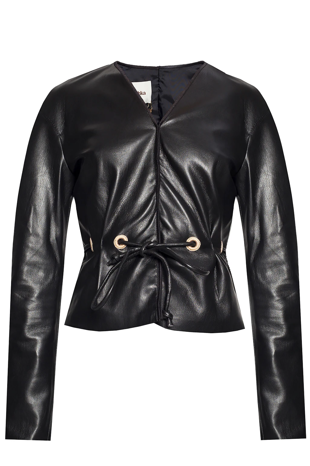 Top from vegan leather