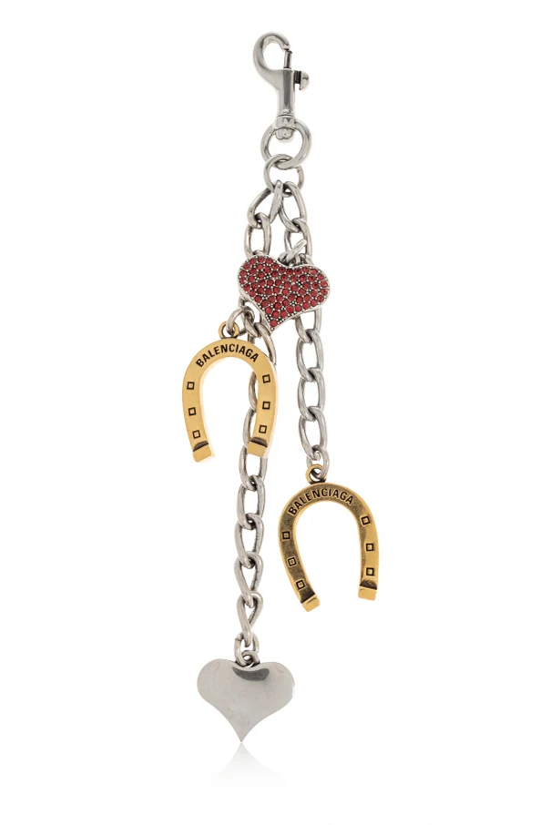 SREBRNY Brelok z zawieszkami