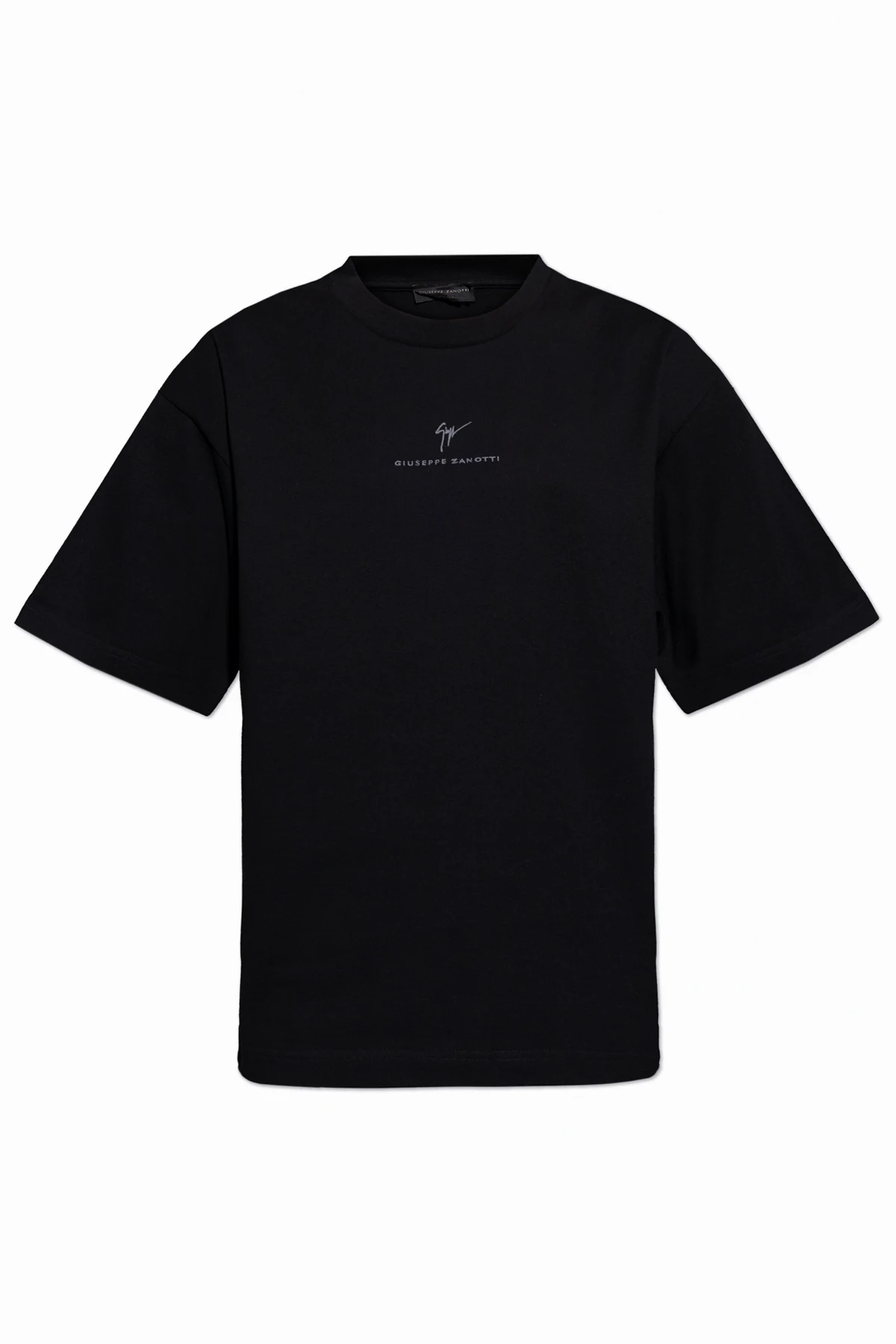 Bawełniany t-shirt z wyszytym logo