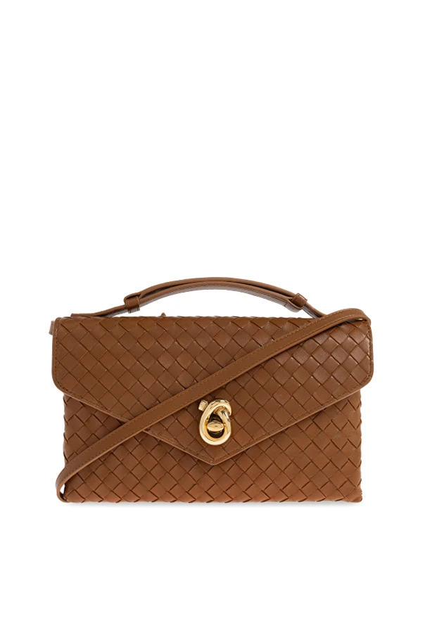 BRĄZOWY Torba na ramię ‘Knot Lock Medium’