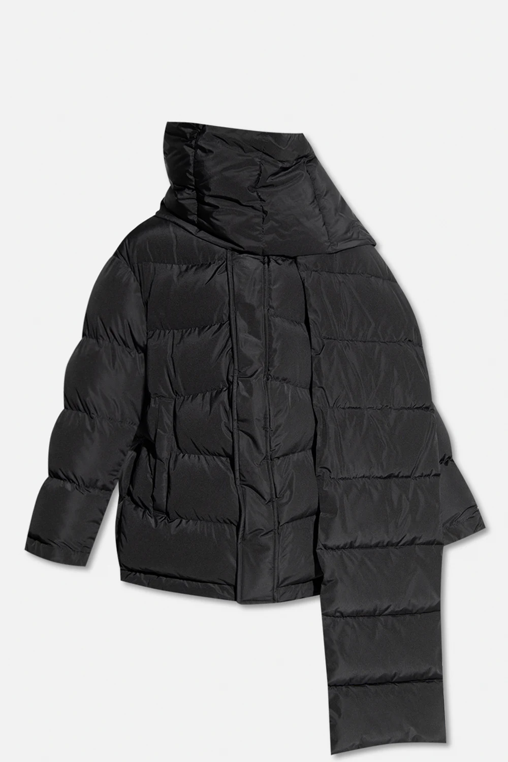 Jacket with detachable scarf
