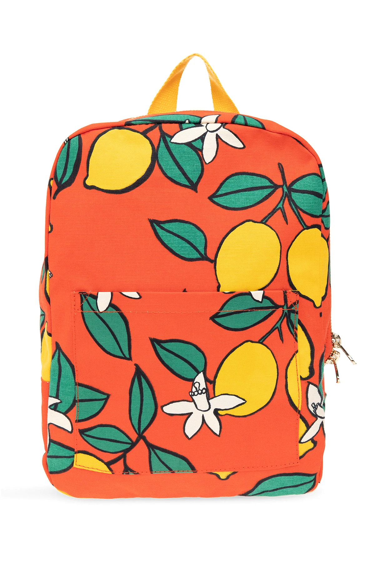 Backpack with lemon motif