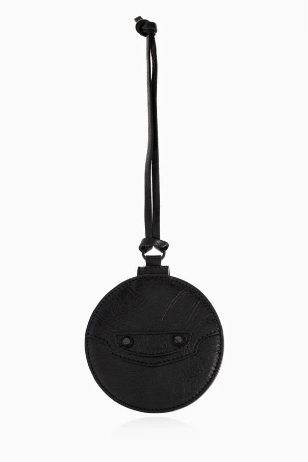 SCHWARZ Schlüsselanhänger mit integriertem Spiegel