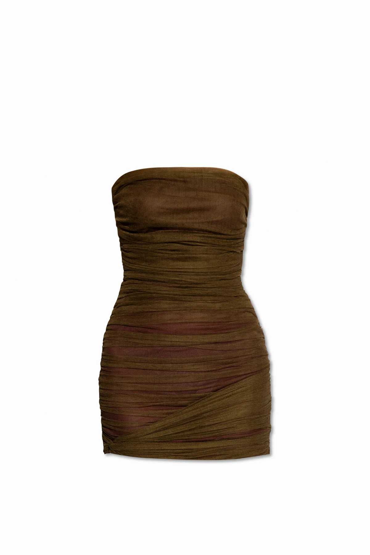Ruched tulle dress