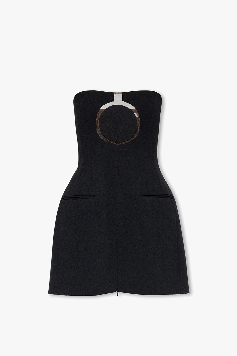 Strapless mini dress