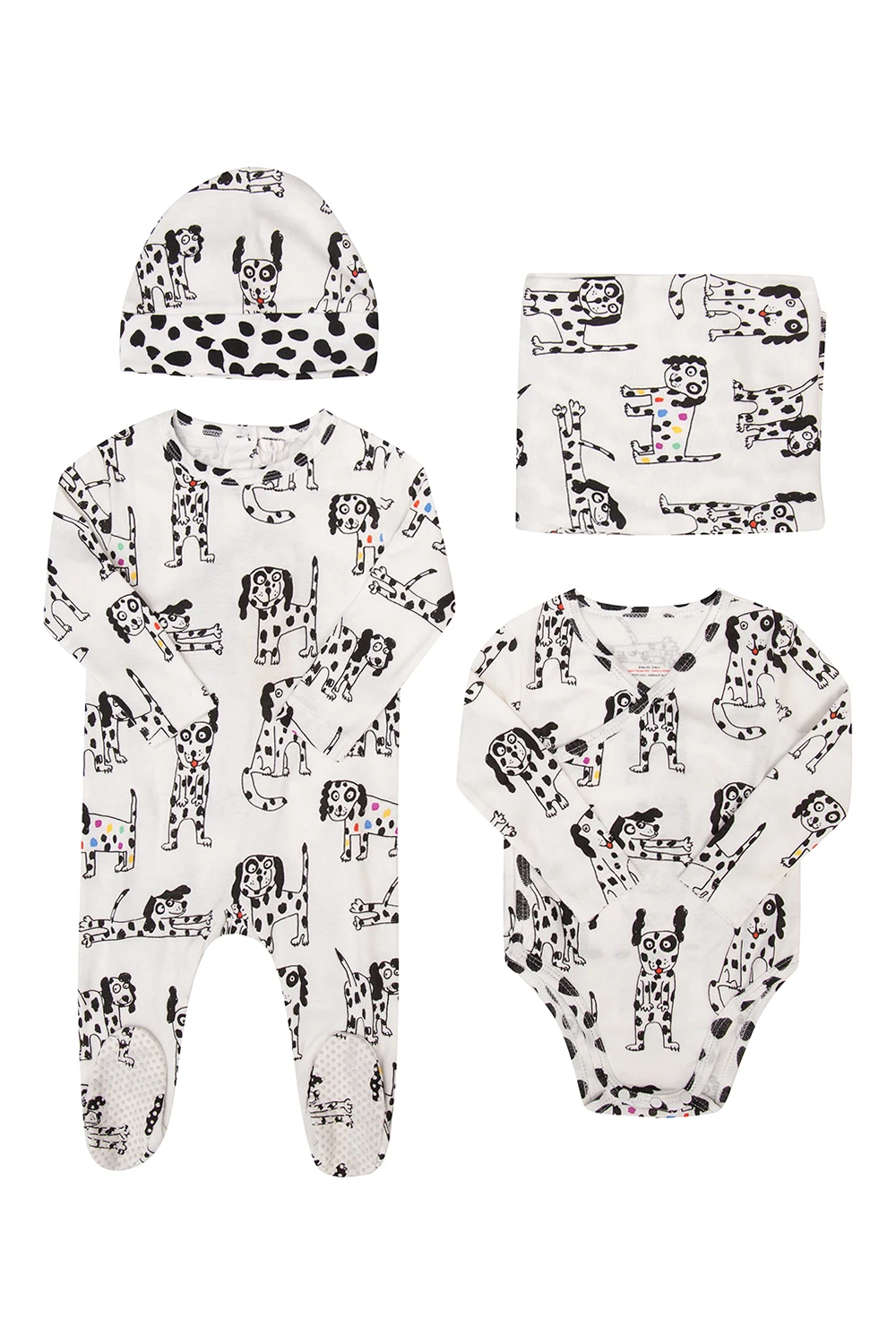 Hat, body, jumpsuit & blanket set