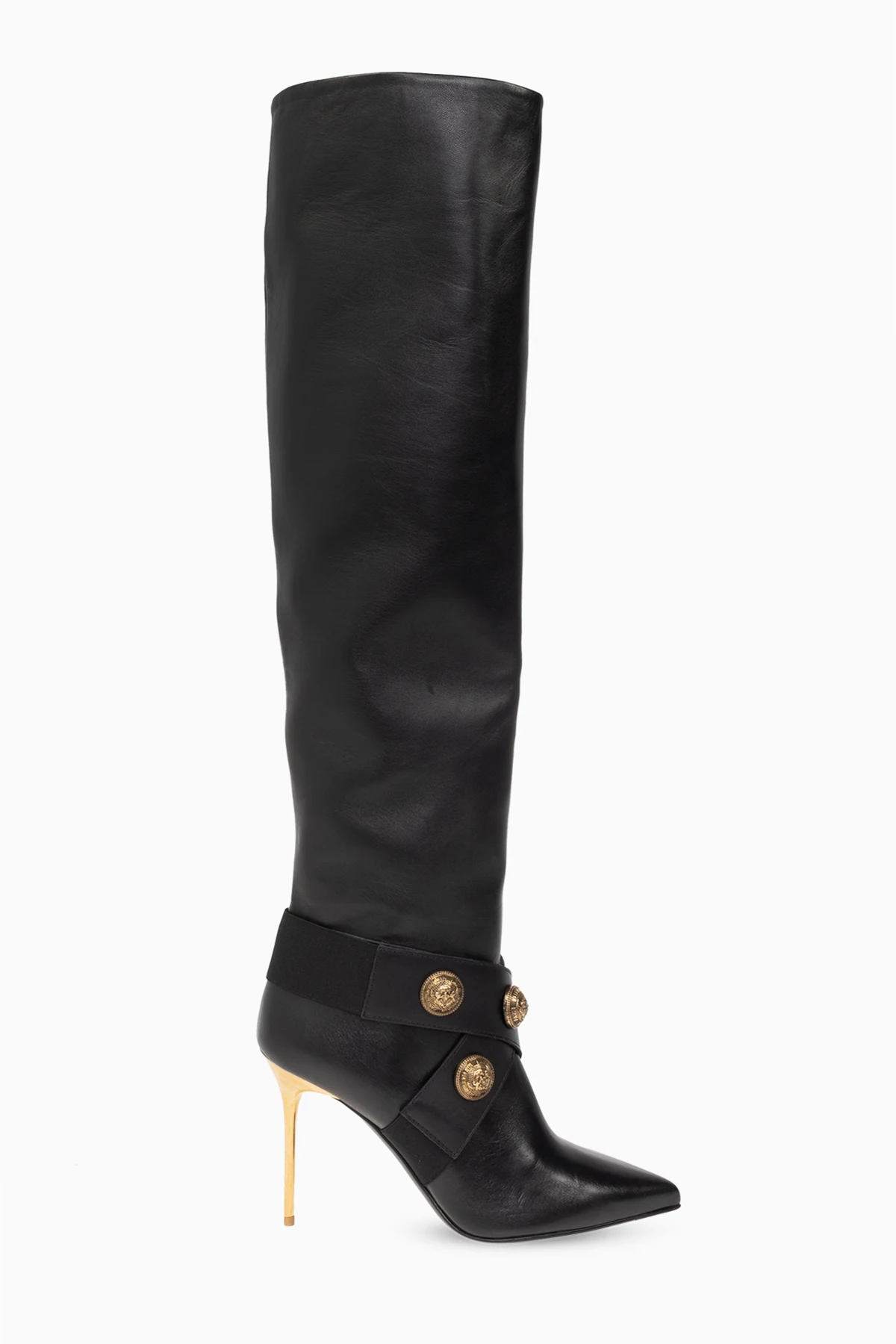 ‘Alma’ heeled boots in leather