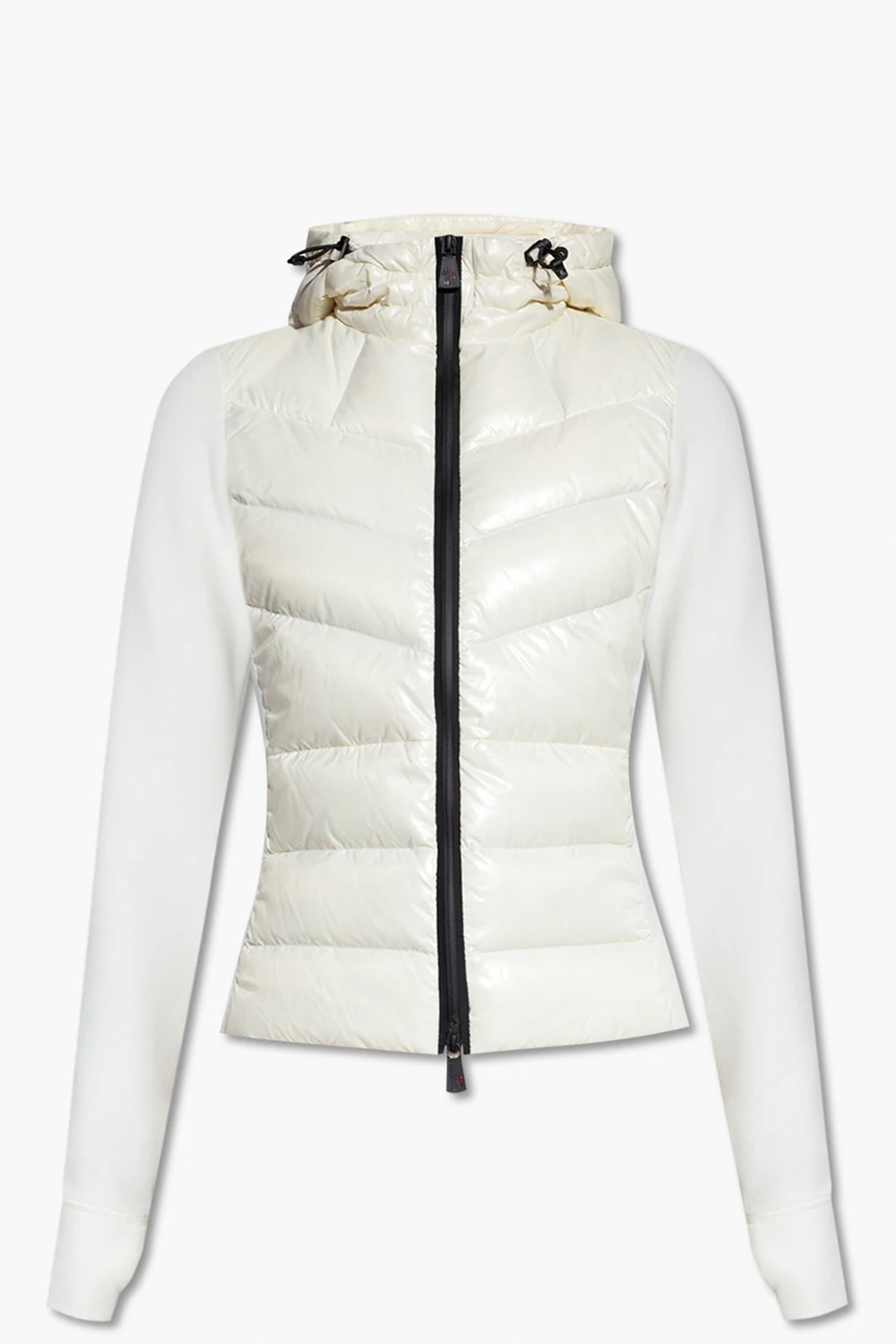 Hoodie with front down panel