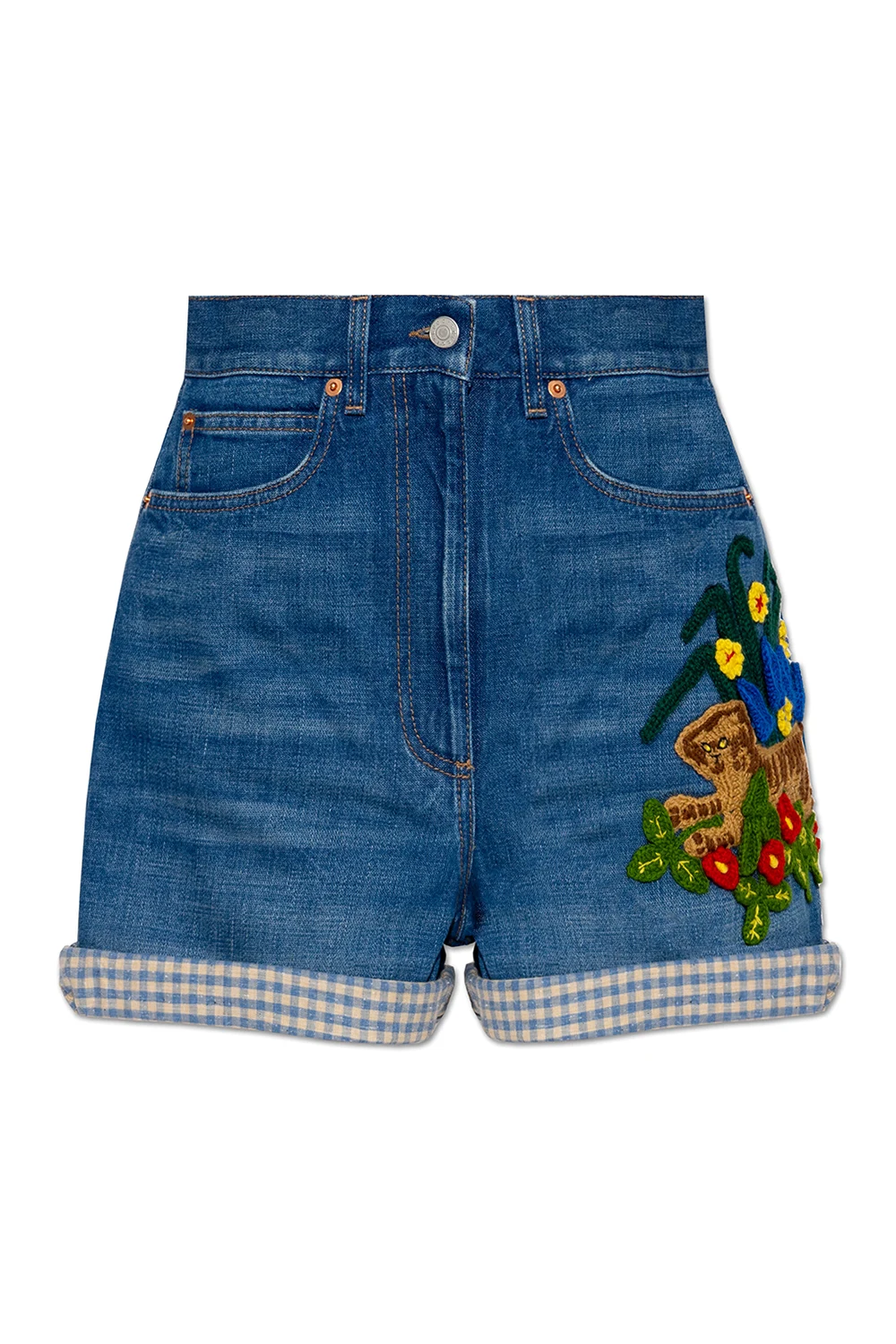 Jeansowe szorty z kolekcji ‘Gucci Tiger’