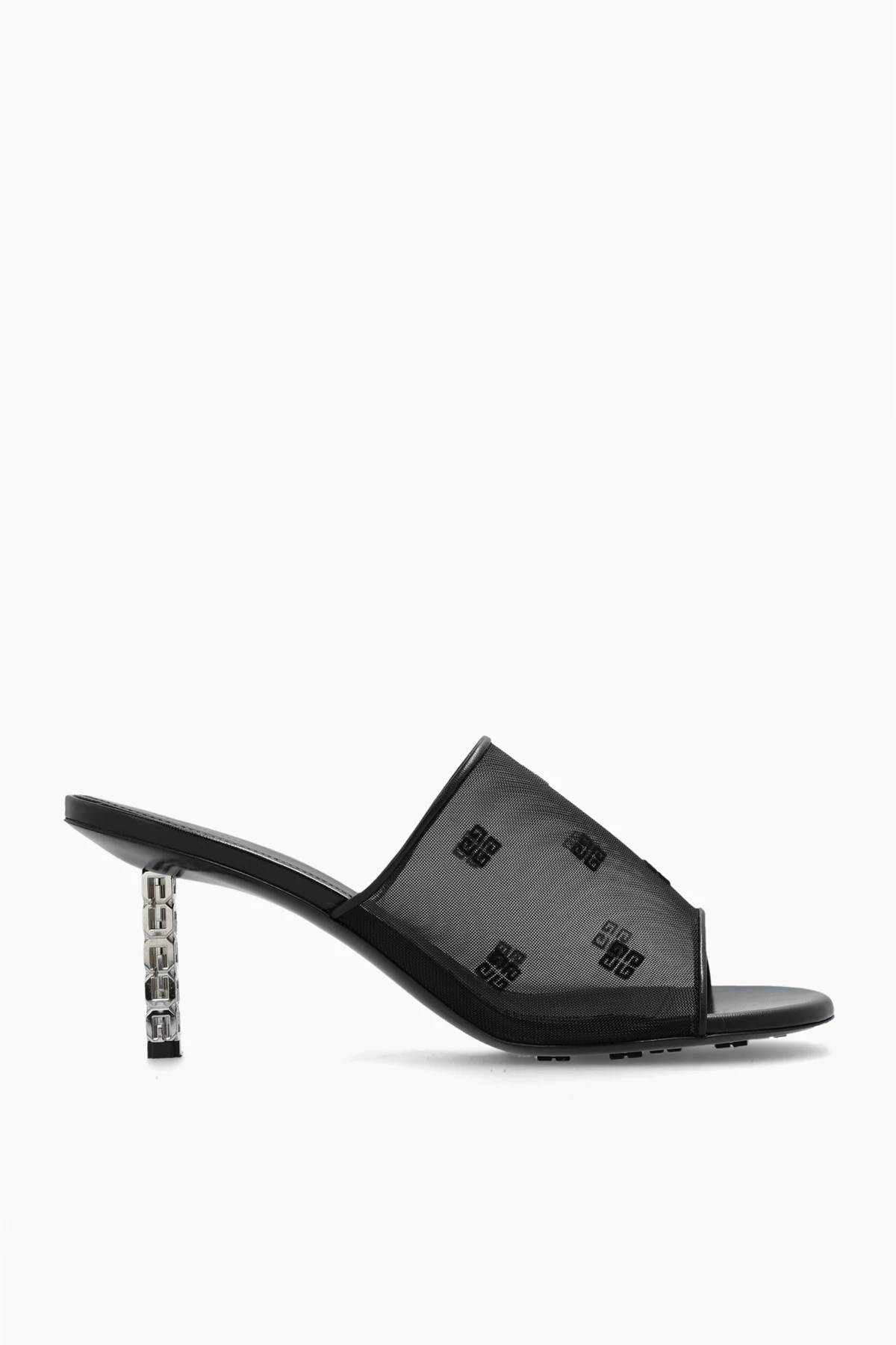 ‘G-Cube’ heeled mules