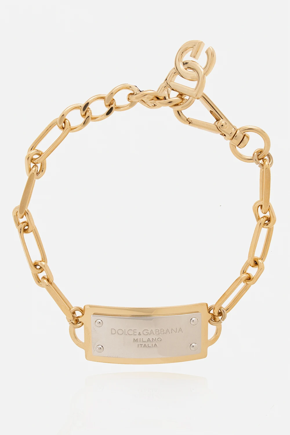 Mosiężna bransoleta z logo