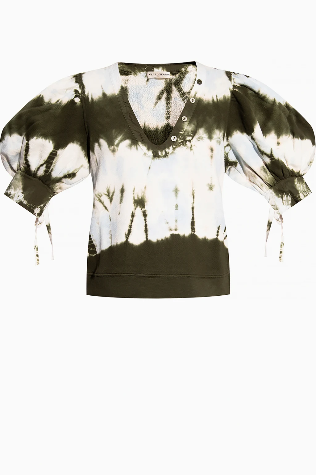 ‘Bess’ top with puff sleeves