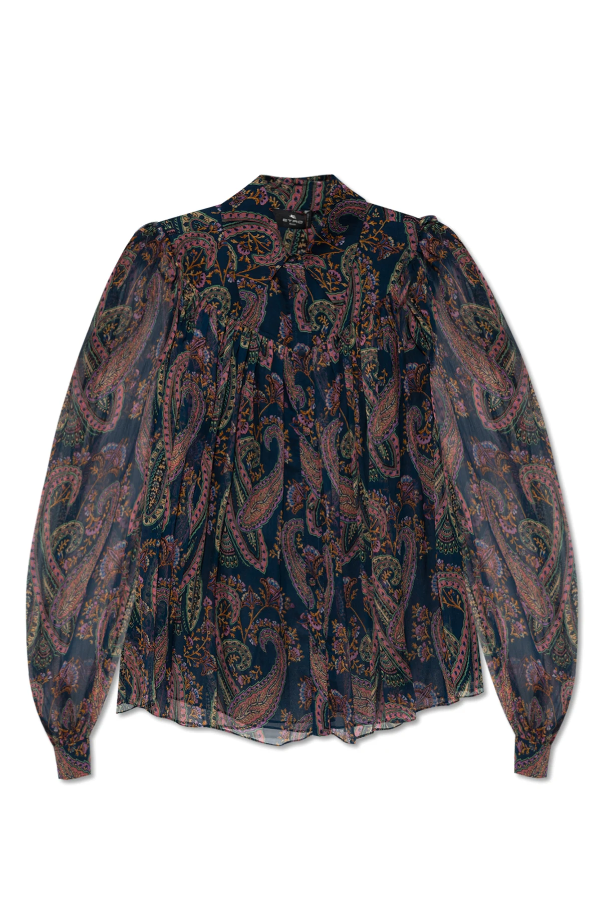 Silk shirt with paisley pattern