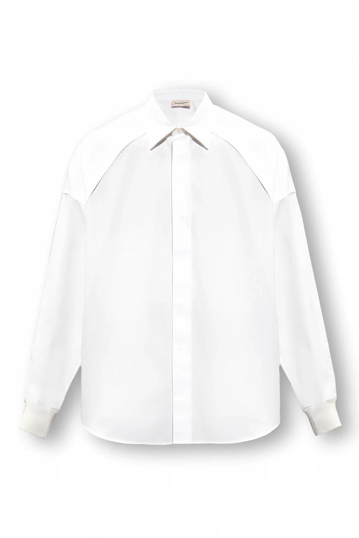 Shirt with concealed placket