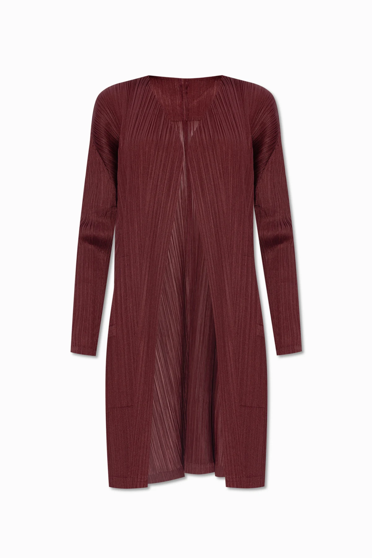 Pleated cardigan