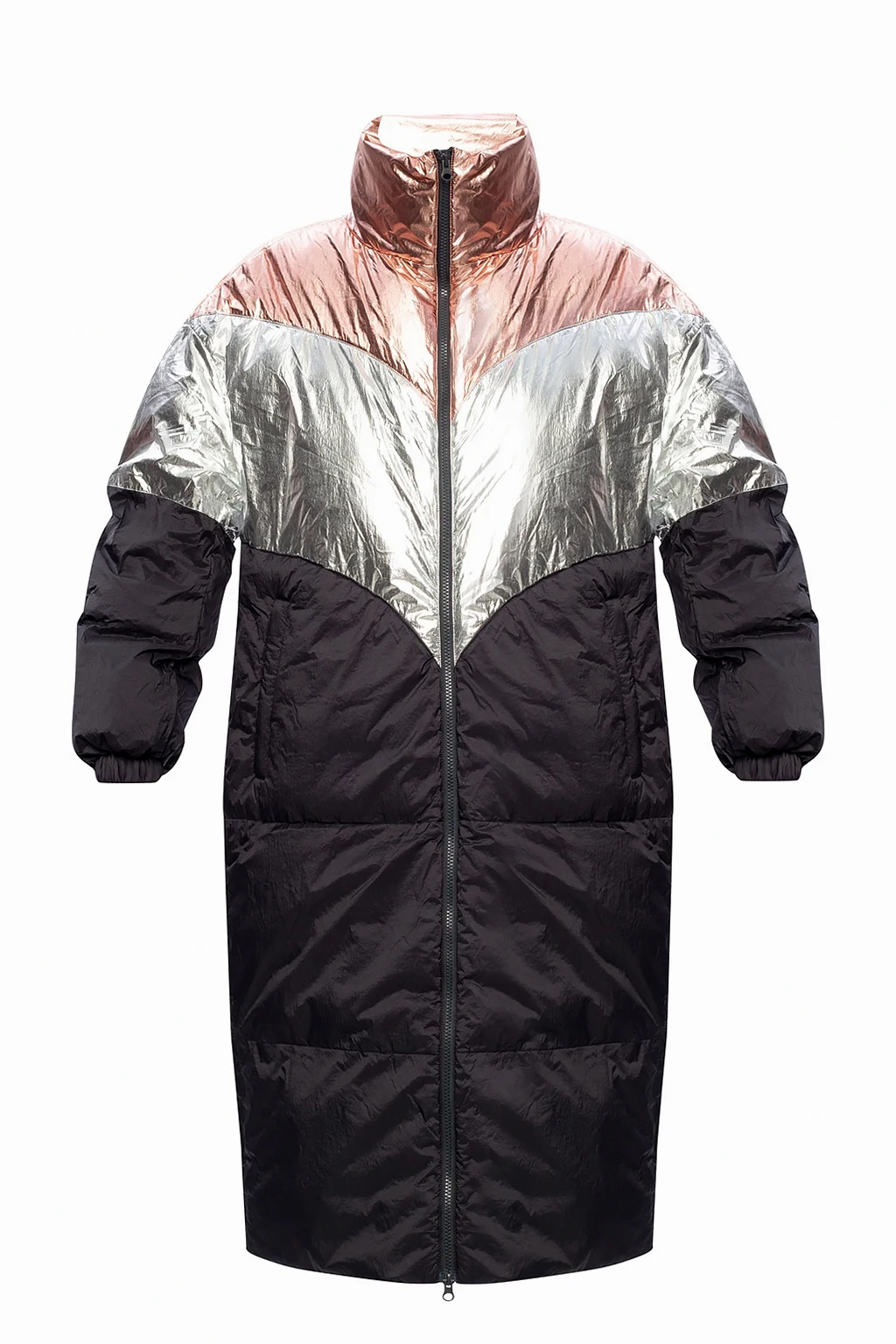 Jacket with metallic finish