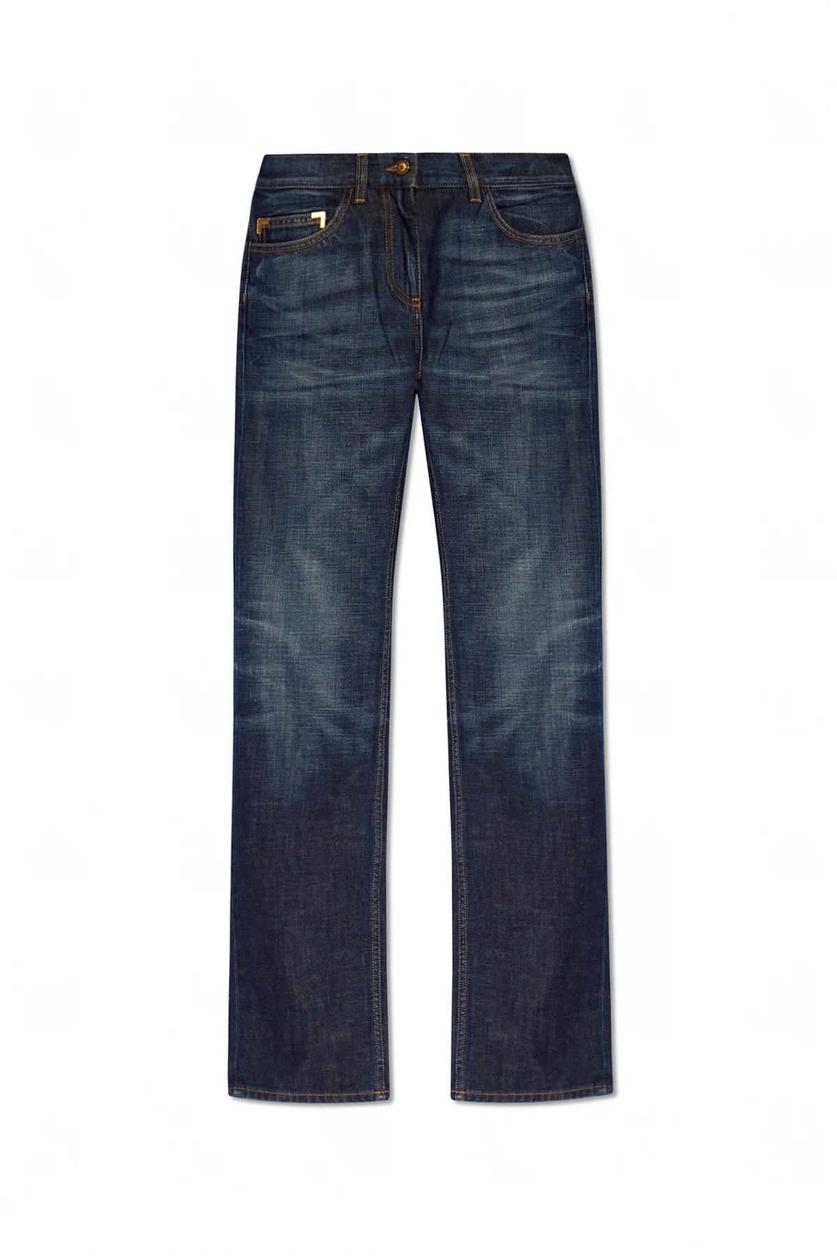 Jeans with straight legs