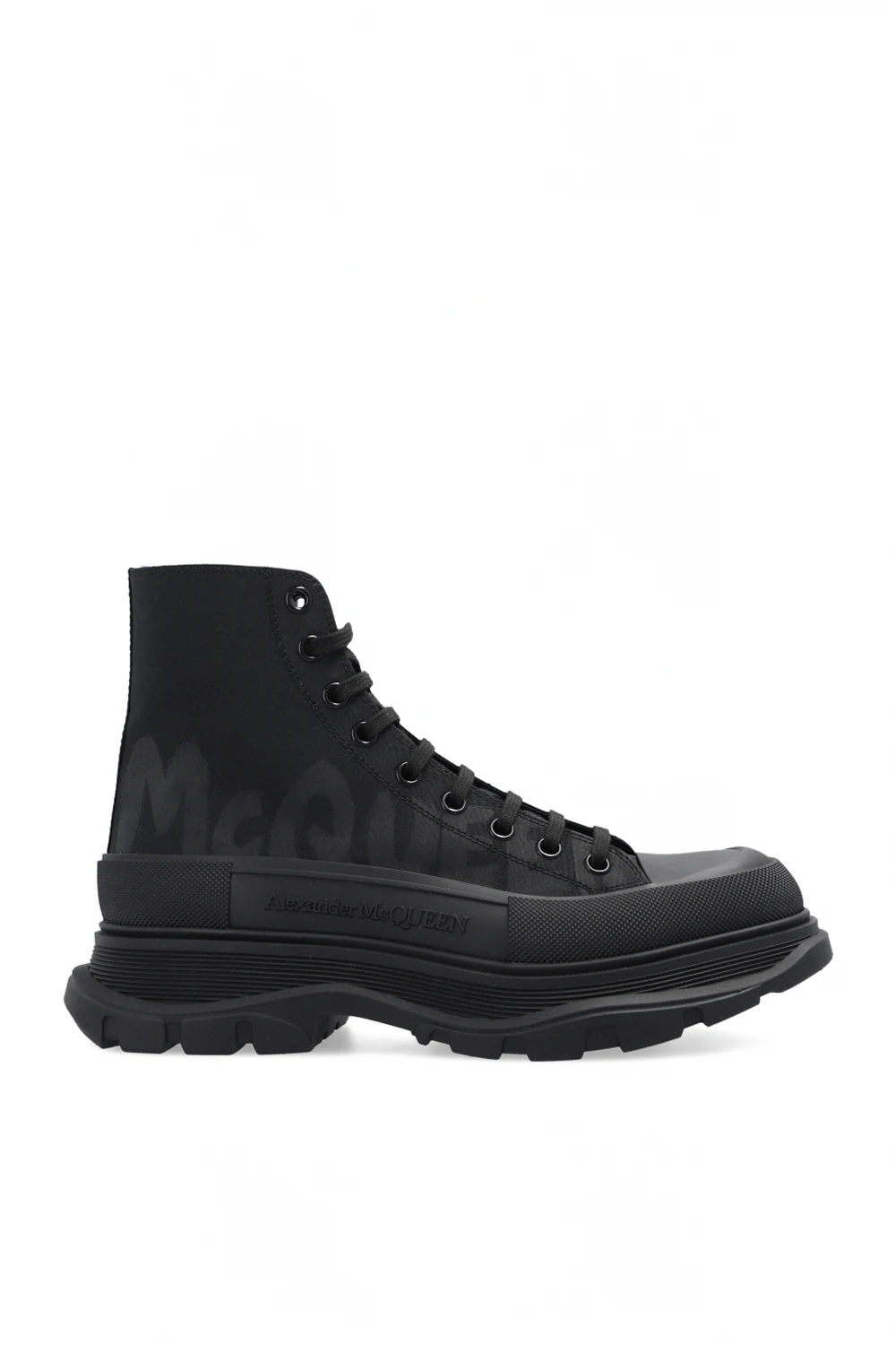 High-top platform sneakers