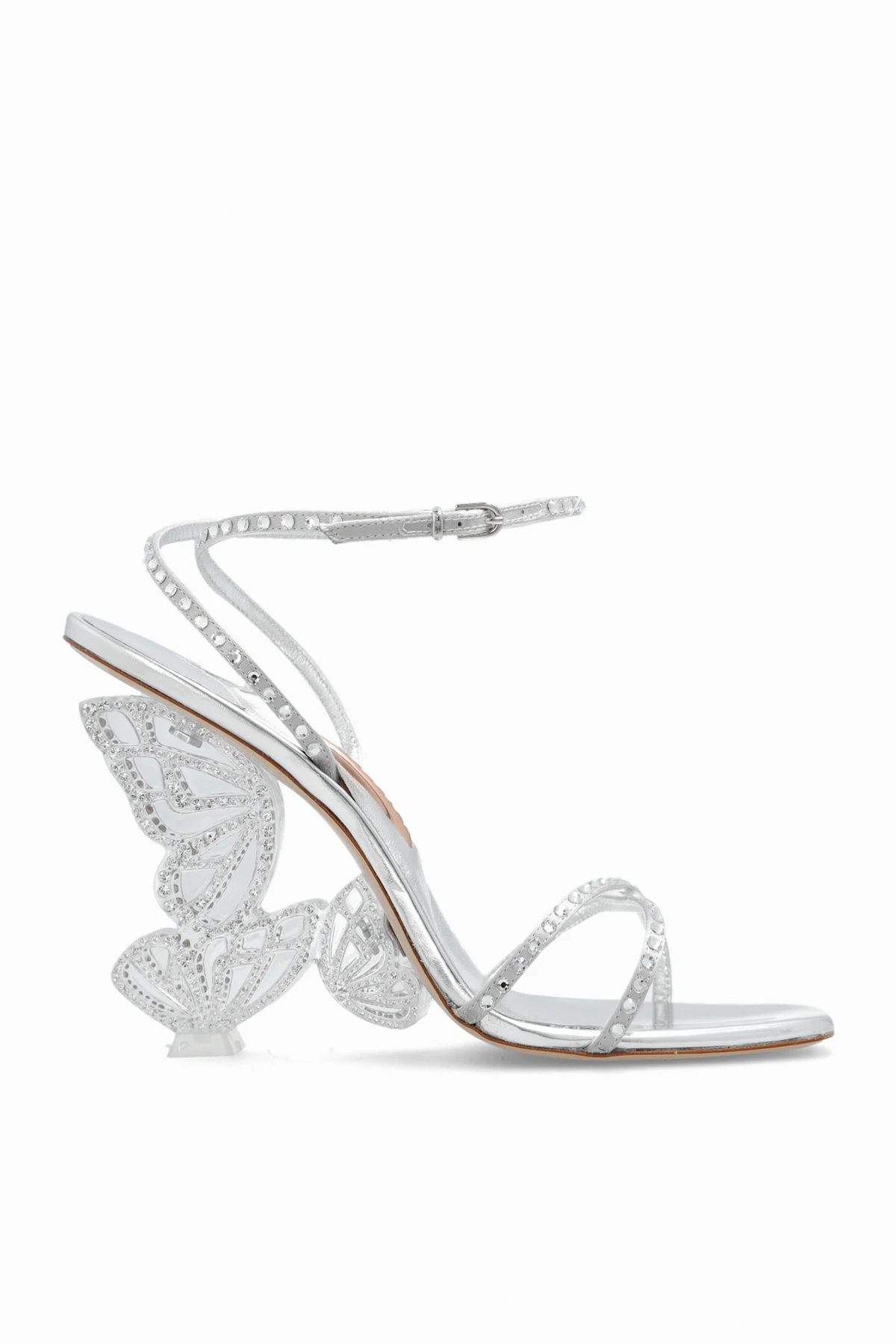SILVER ‘Paloma’ heeled sandals