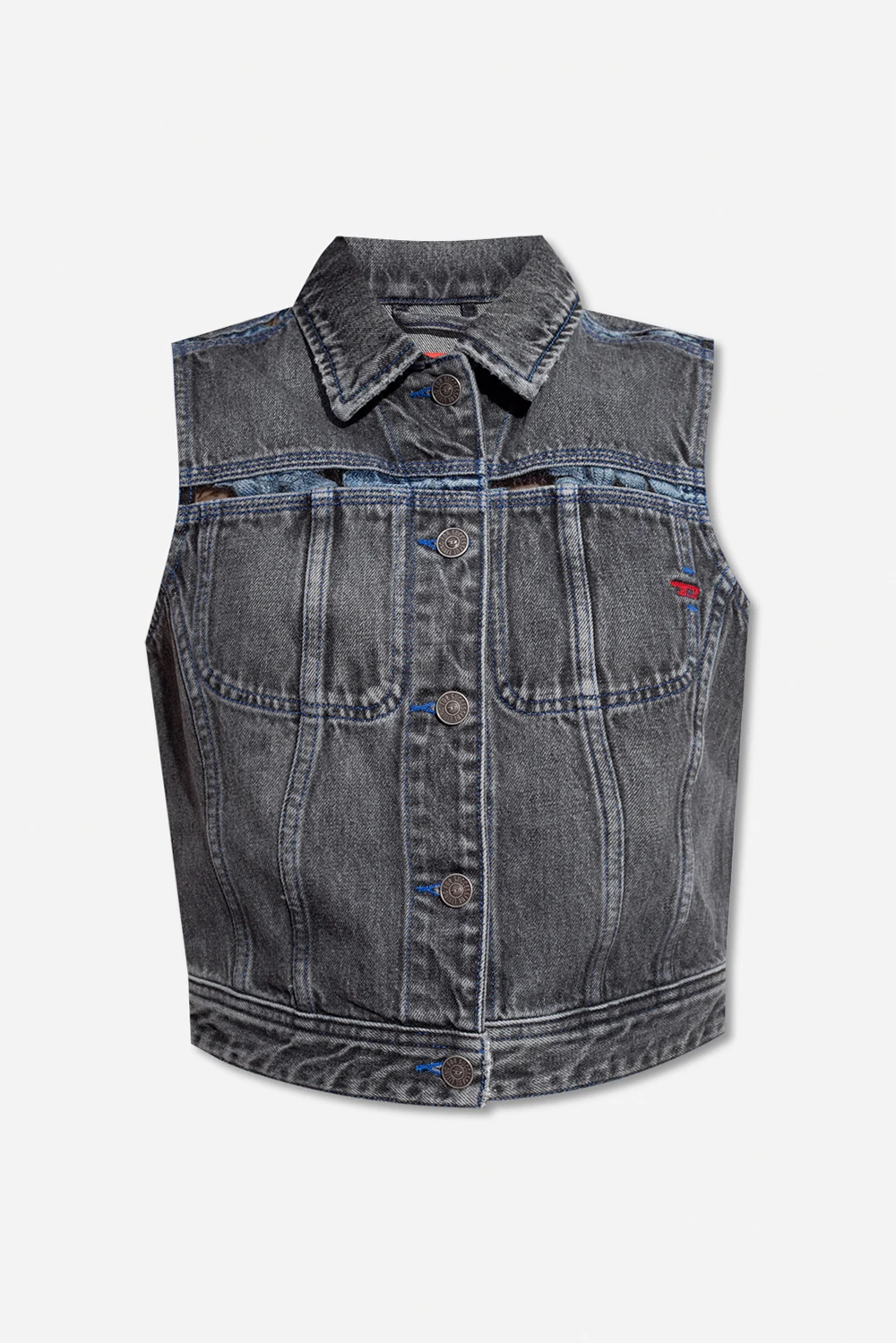 ‘DE-SLIMMY-SM-FSB’ denim vest