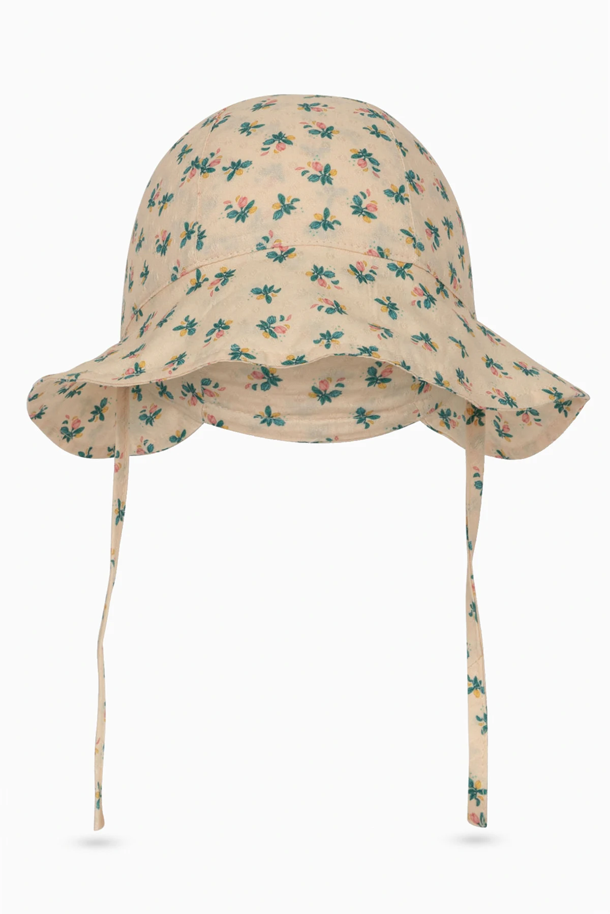 Bonnet with floral motif