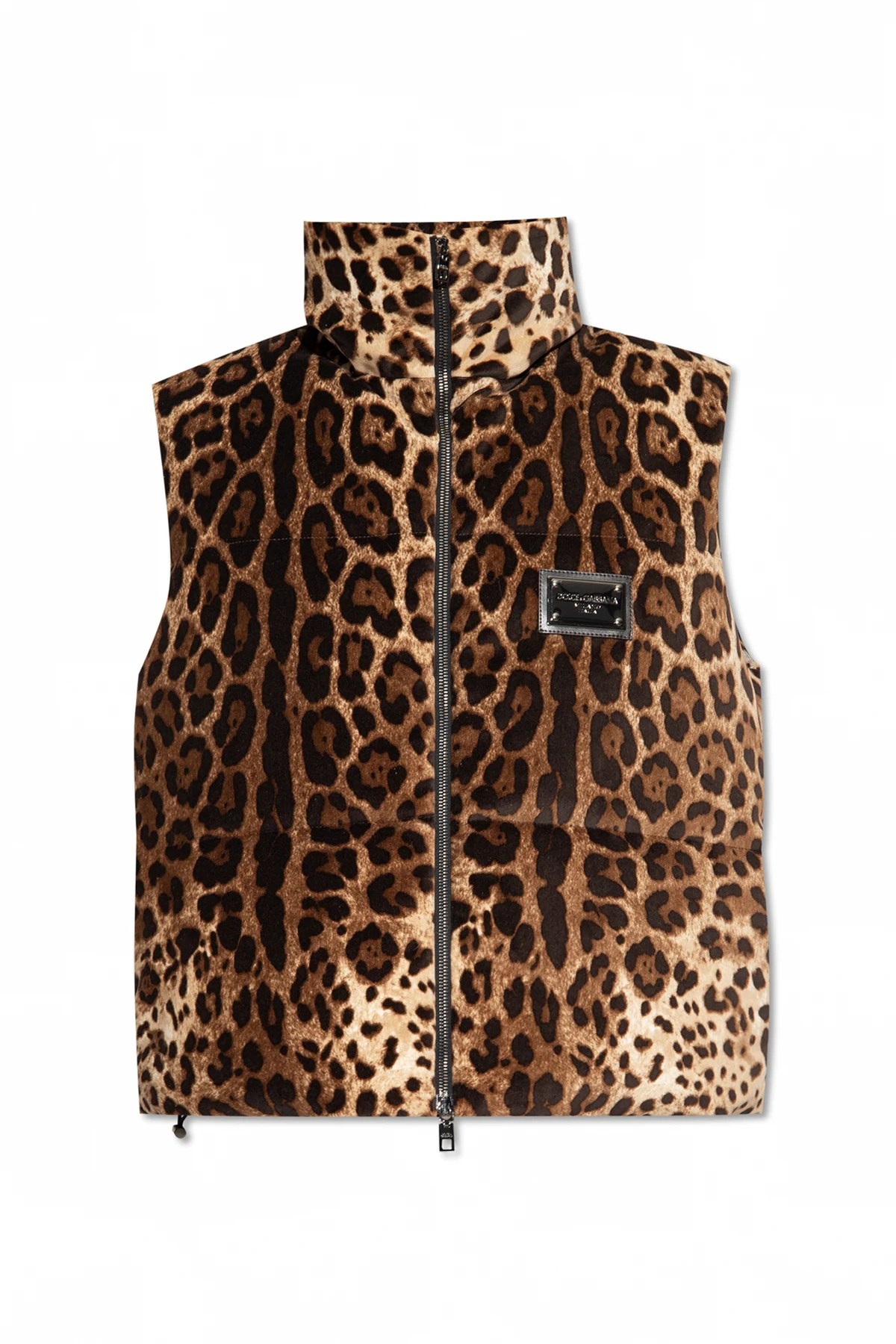 beige Vest with animal motif