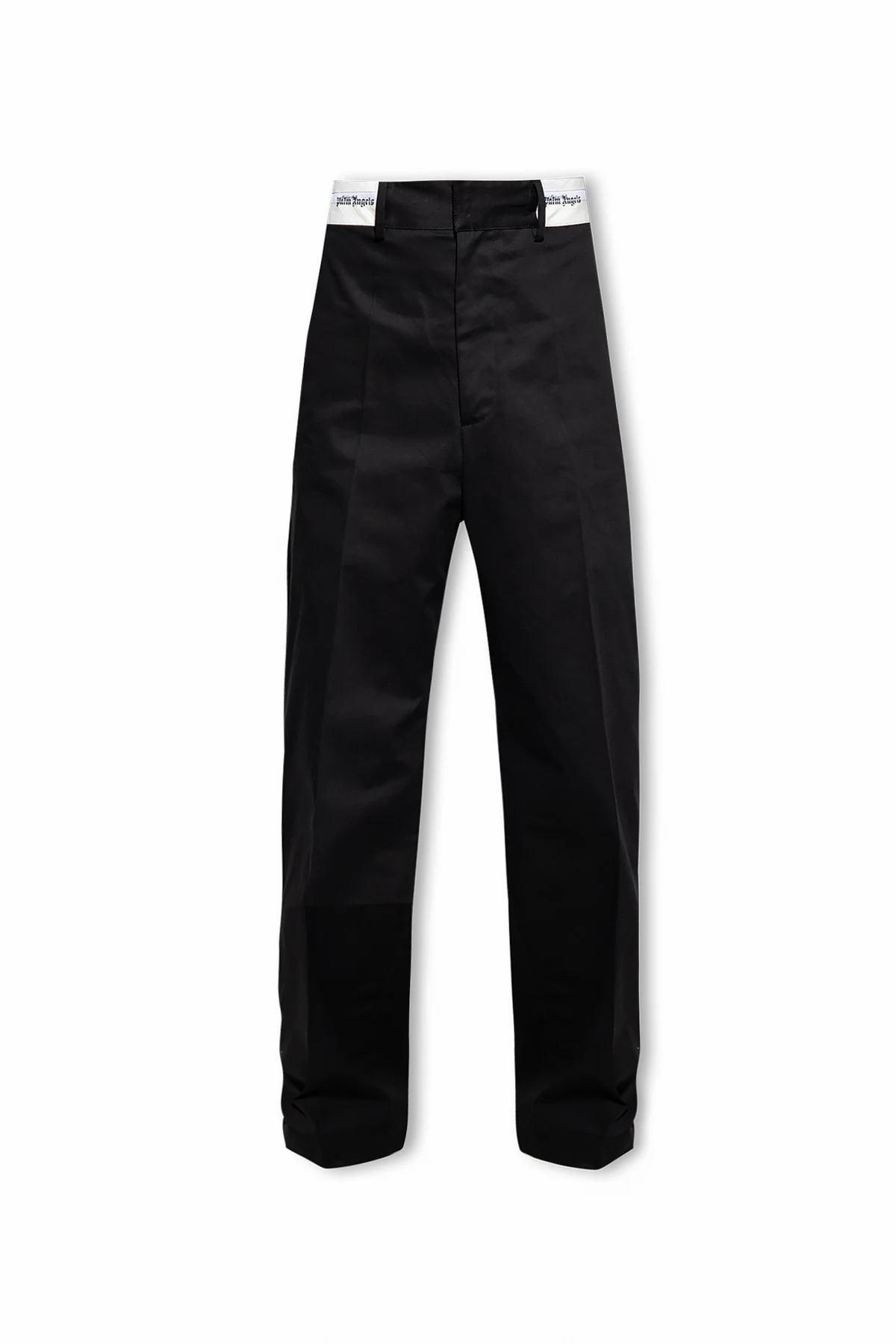 BLACK Pleat-front trousers