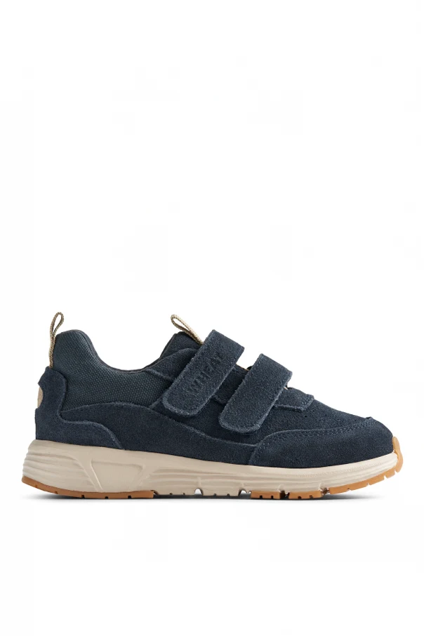 NAVY BLUE 'Alin' suede athletic shoes