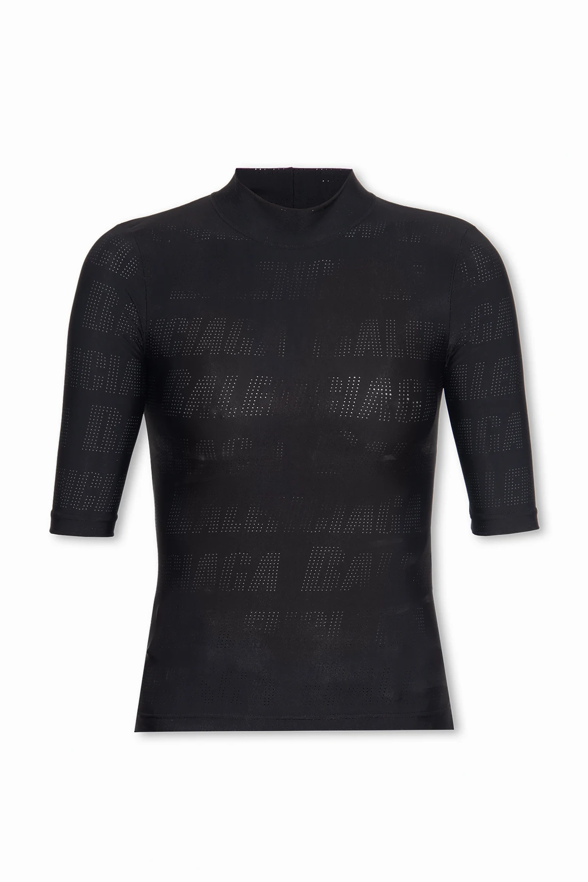Top with logo pattern
