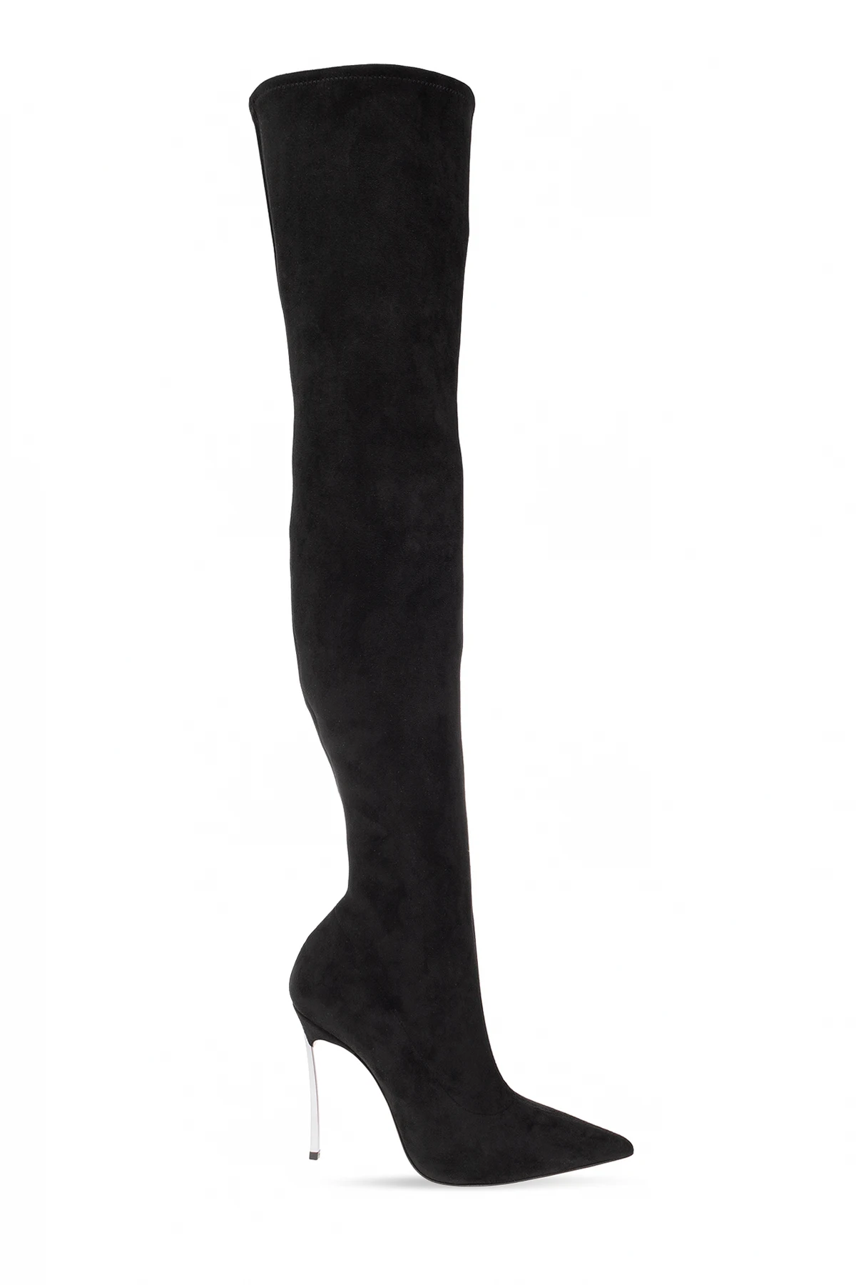 Zamszowe kozaki za kolano