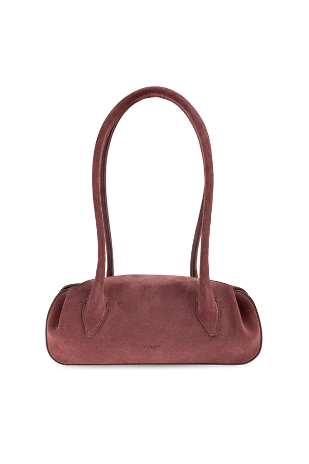 BURGUNDY ‘Oyster Mini’ shoulder bag