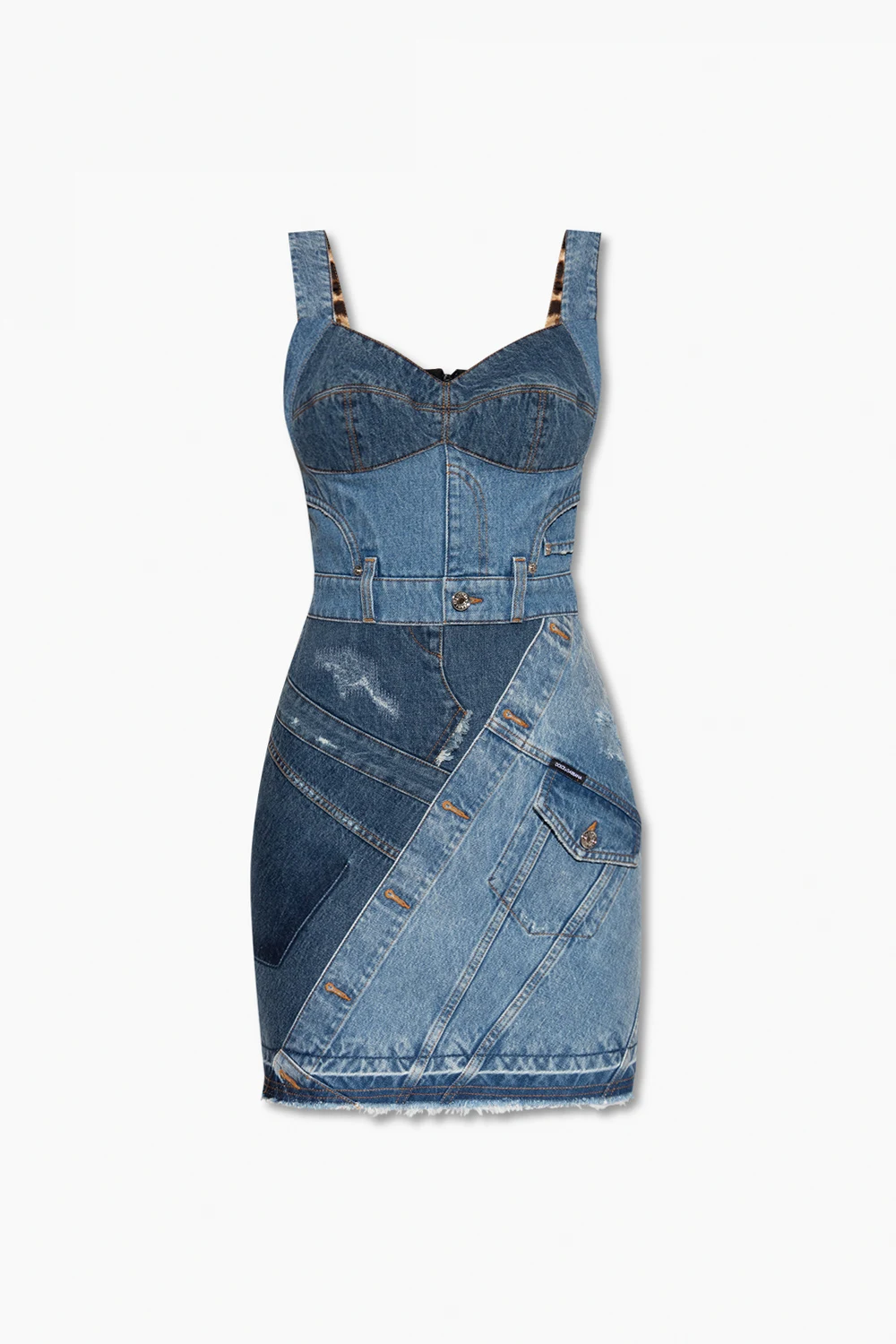 Denim slip dress
