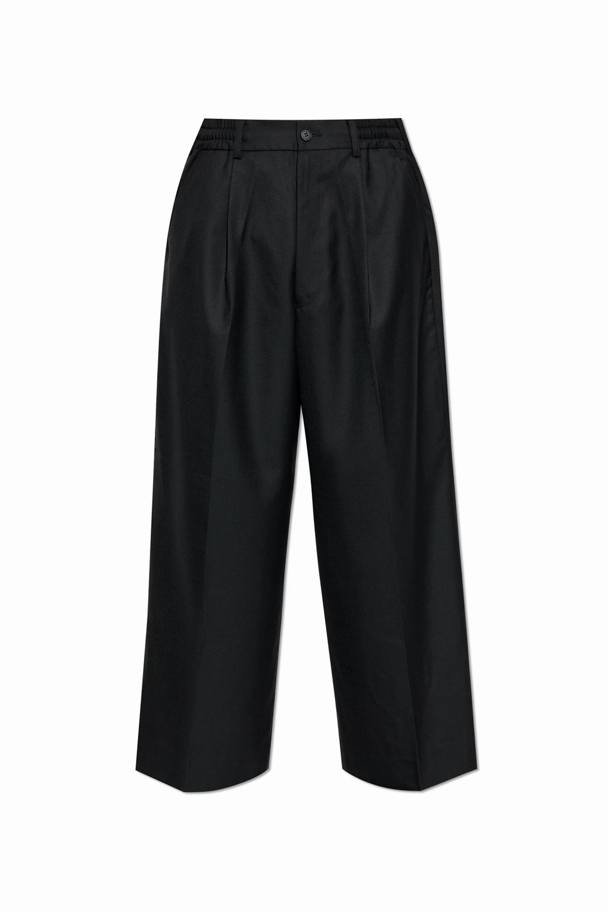Wool pleated pants