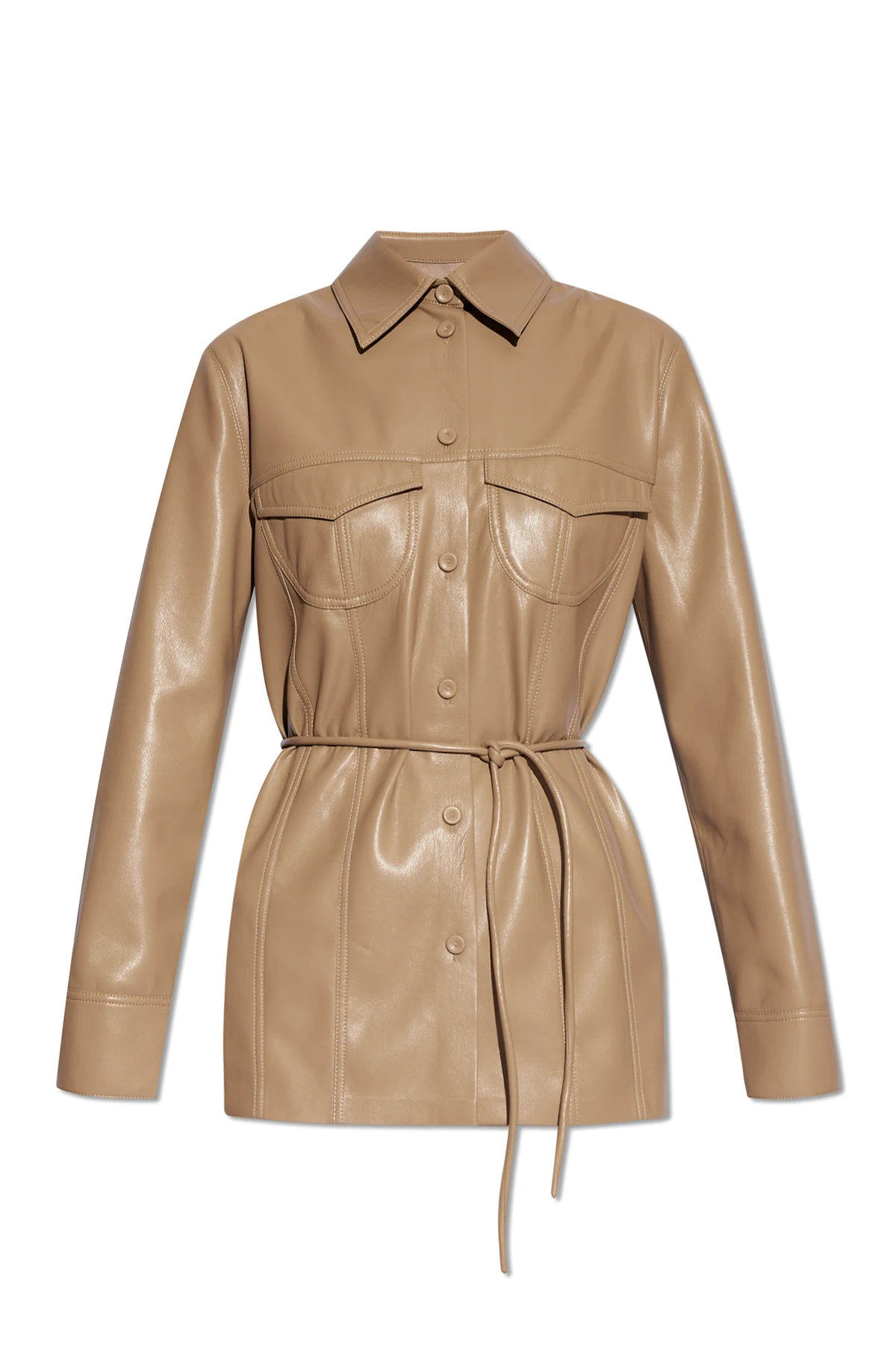 ‘Karline’ shirt from vegan leather