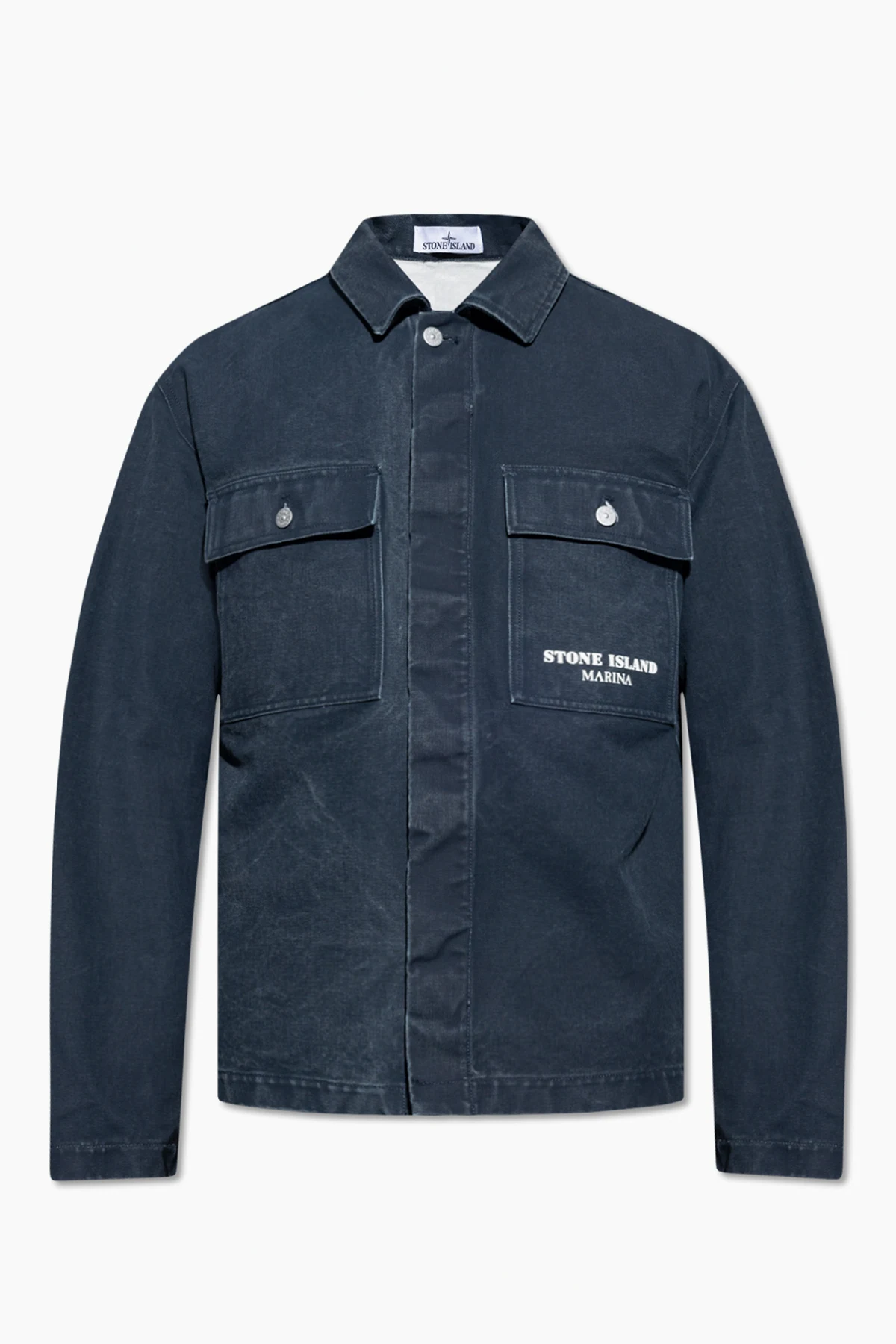 Cotton jacket with logo