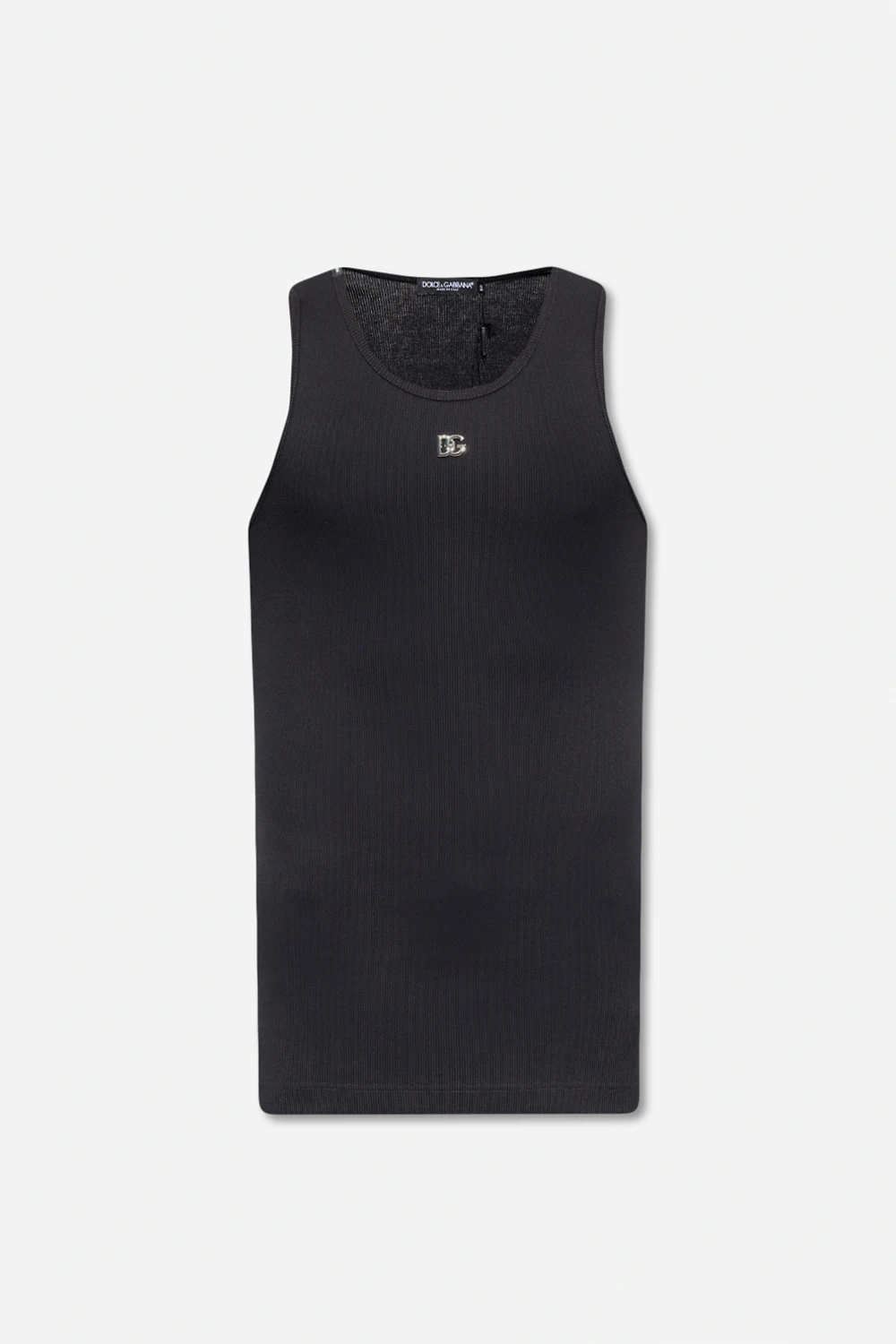 Sleeveless T-shirt with logo