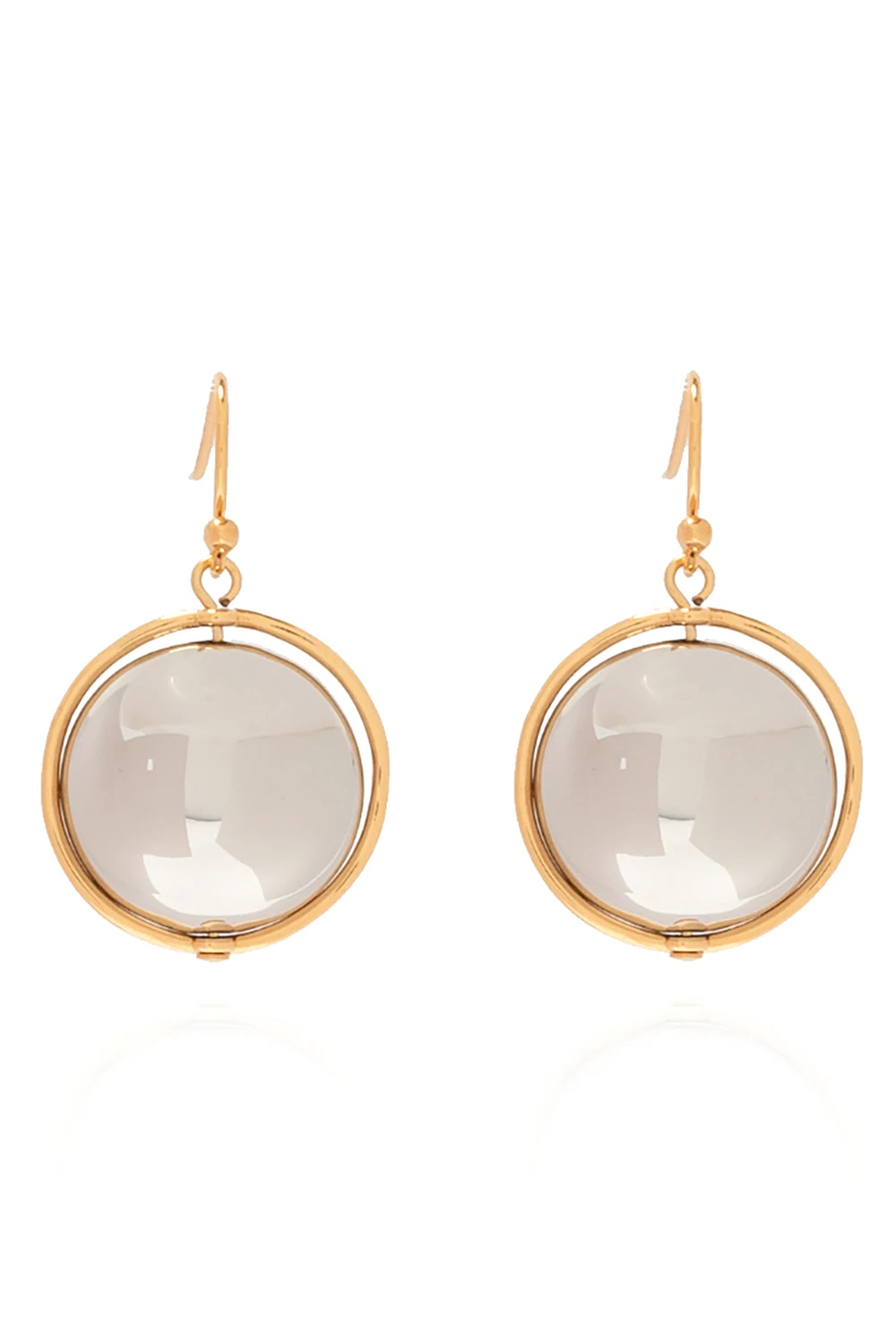 Earrings with geometric pendants