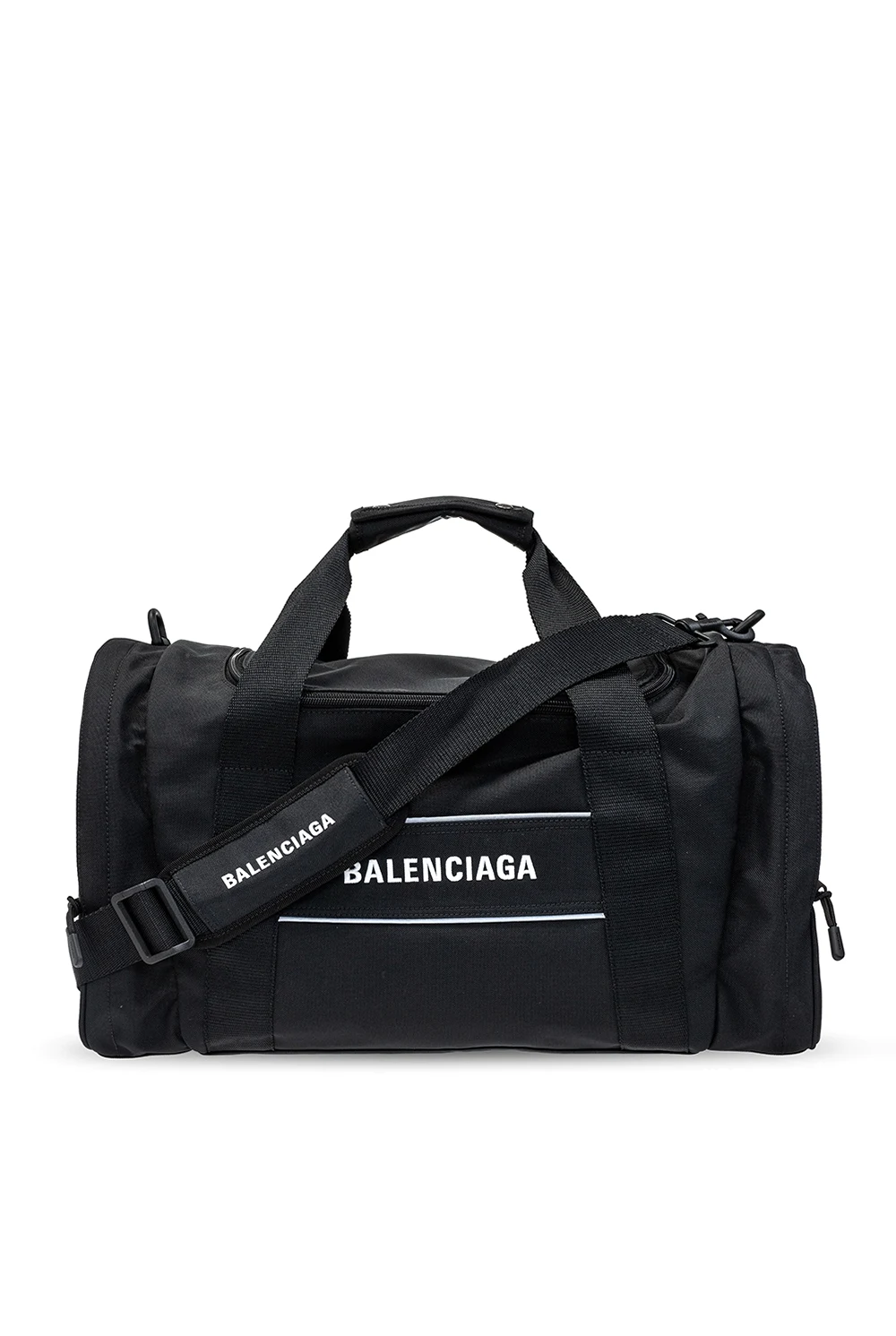 Branded duffel bag