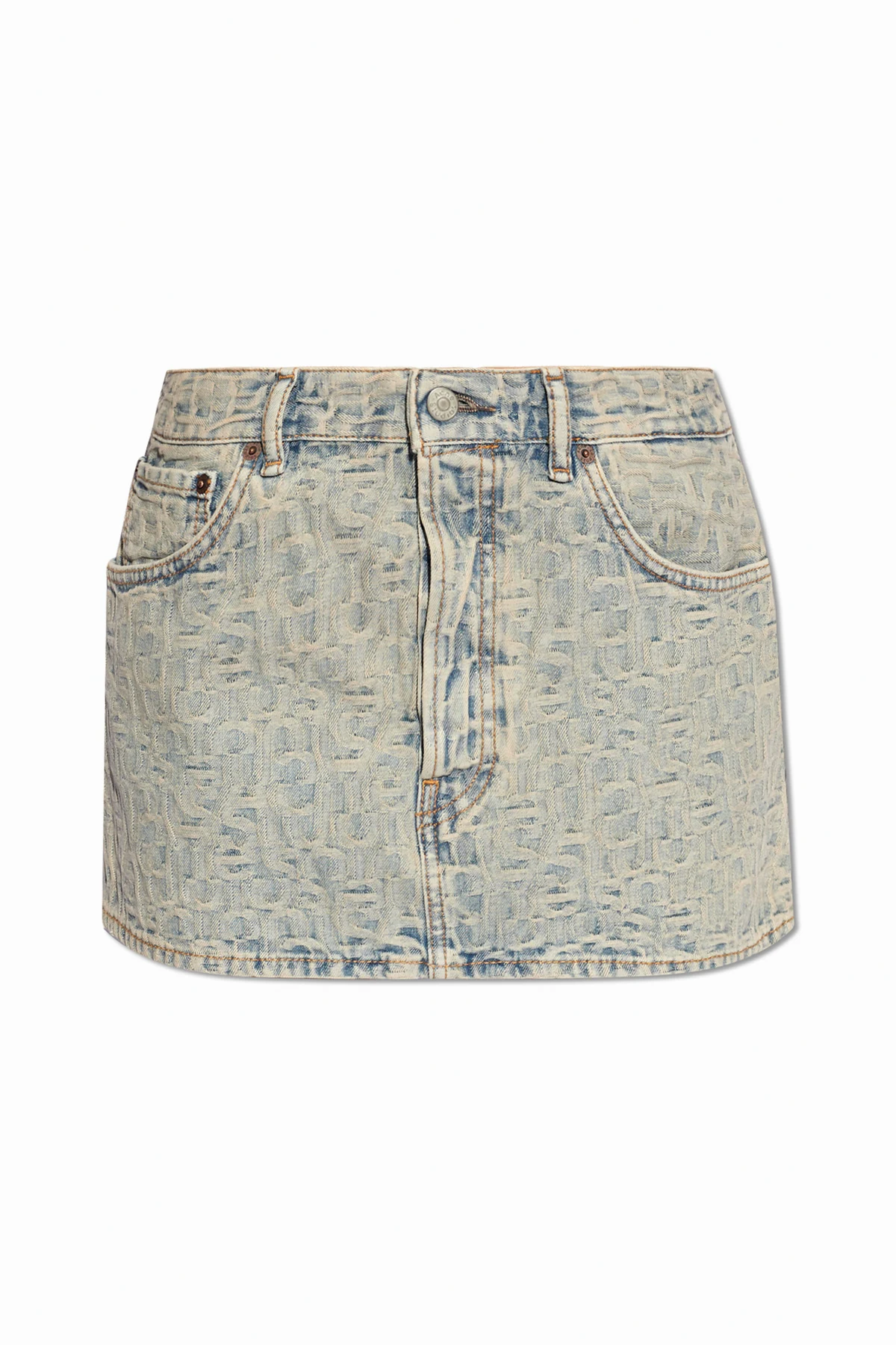 Mini denim skirt