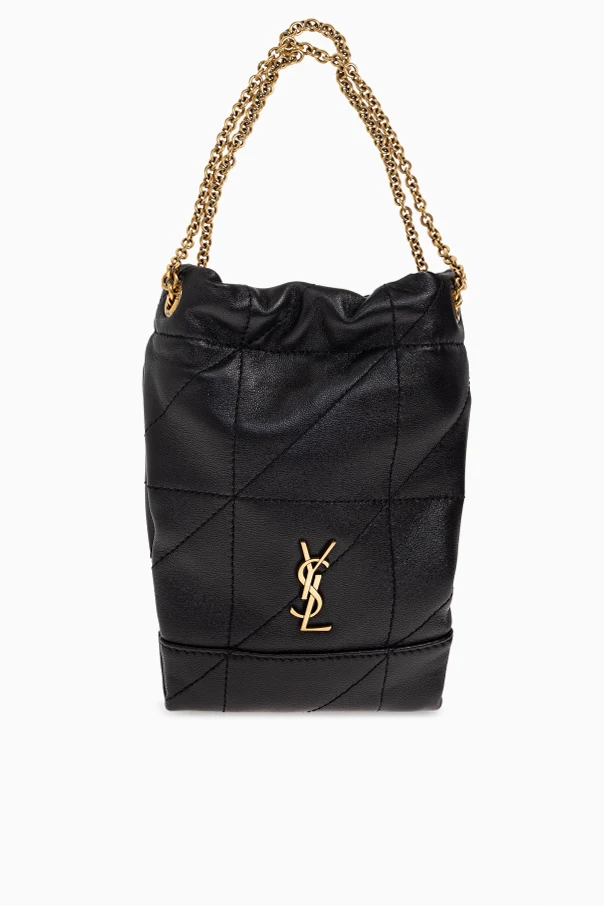 BLACK Handbag with logo