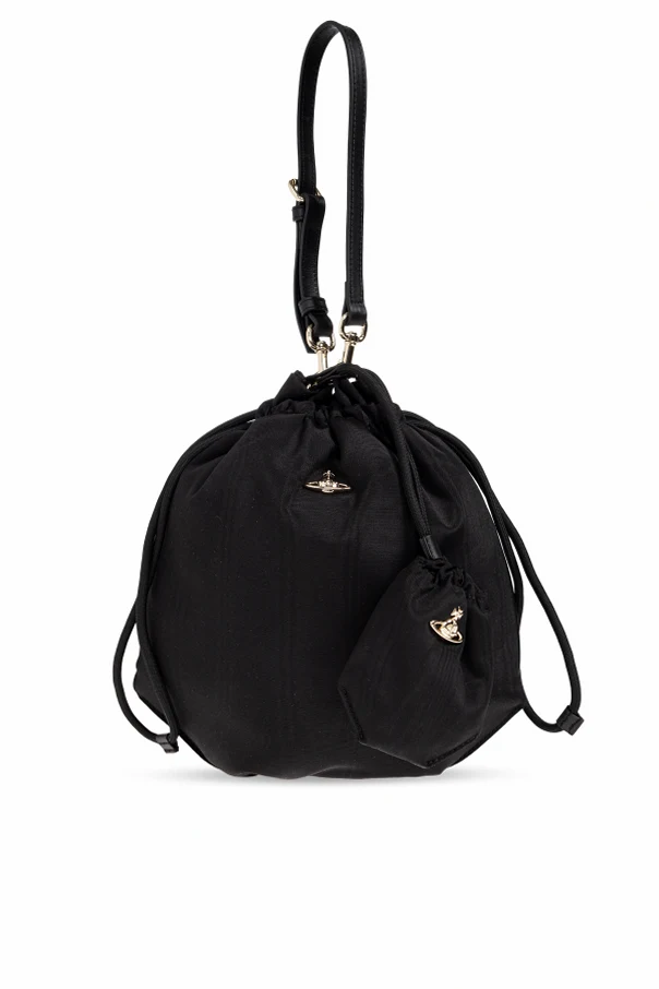 BLACK Drawstring bag type 'worek'