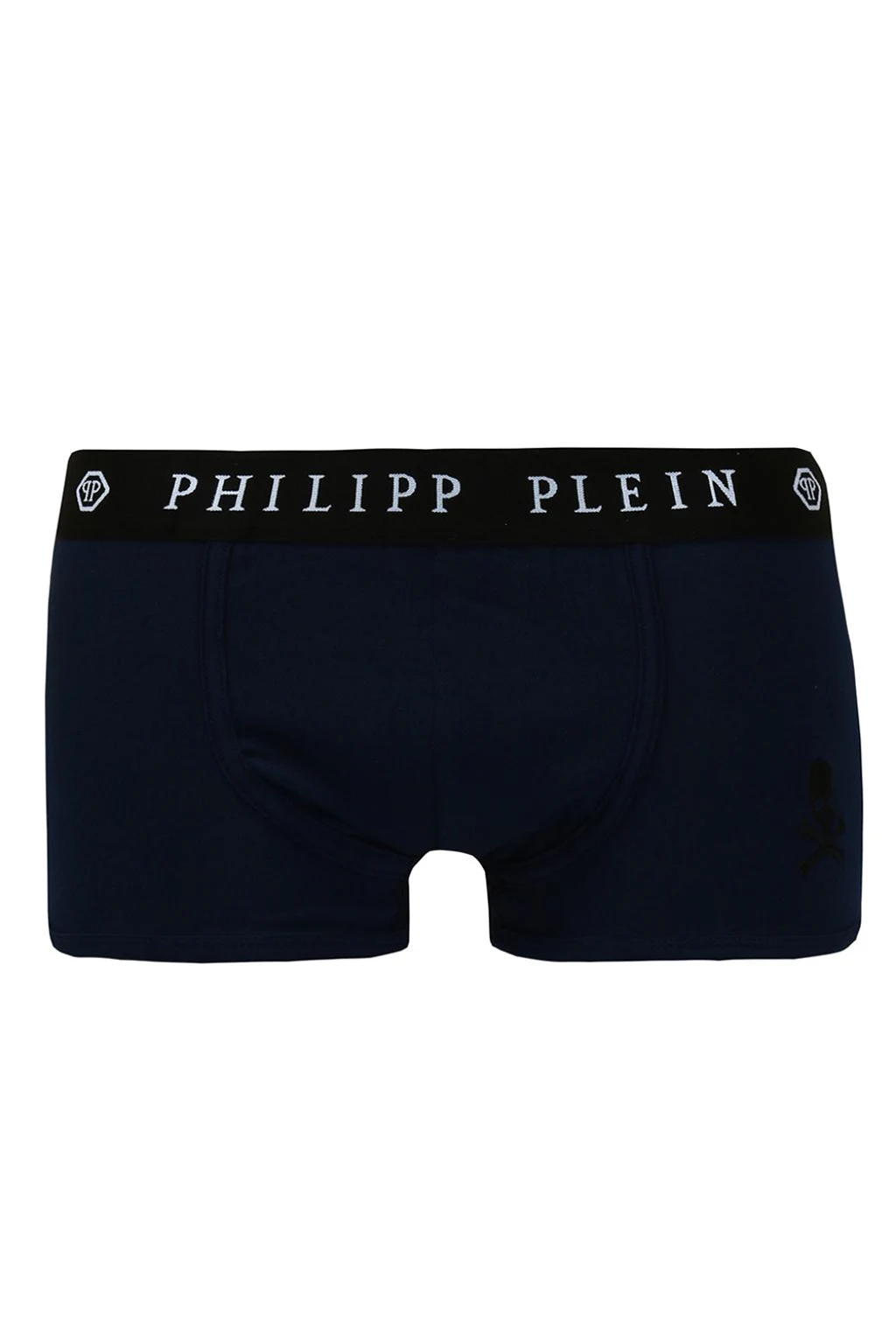 BLACK Skull-embroidered boxers