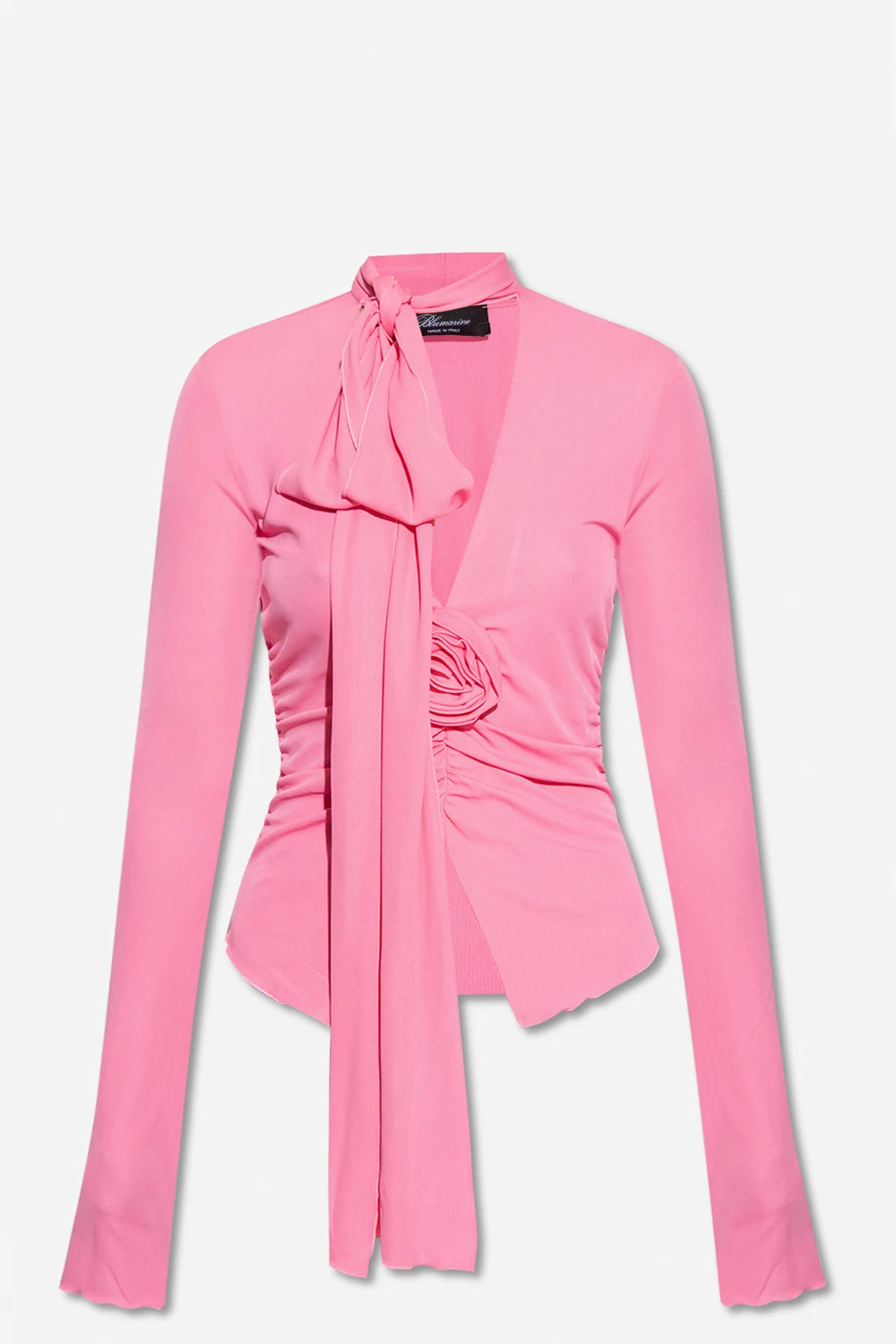 Top with tied scarf